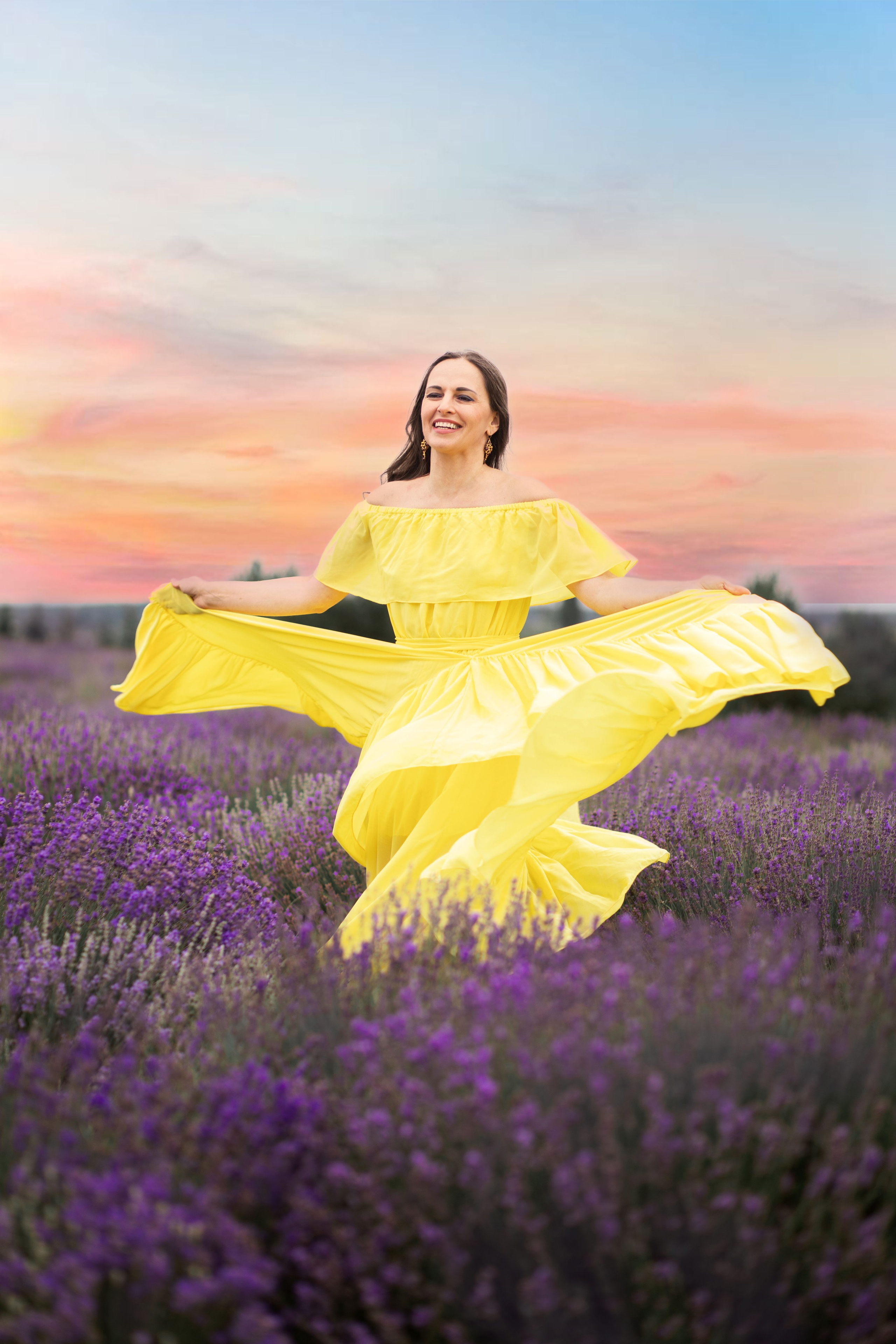 Жіноча фотозйомка в лаванді «Місцевий Прованс». Сімейний та дитячий фотограф Київ, Ірпінь, Буча — Галина Пивоварова