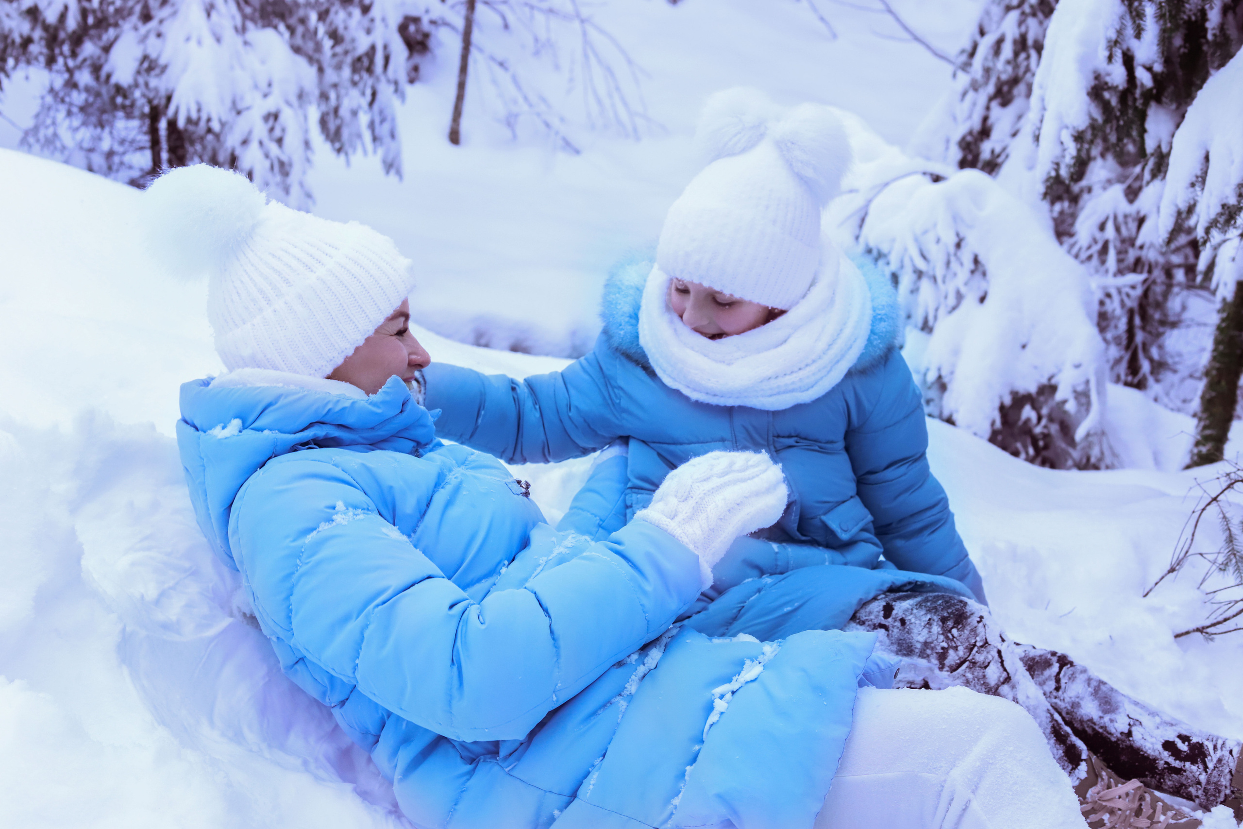 Зимняя фотопрогулка по заснеженному лесу. Сімейний та дитячий фотограф Київ, Ірпінь, Буча — Галина Пивоварова