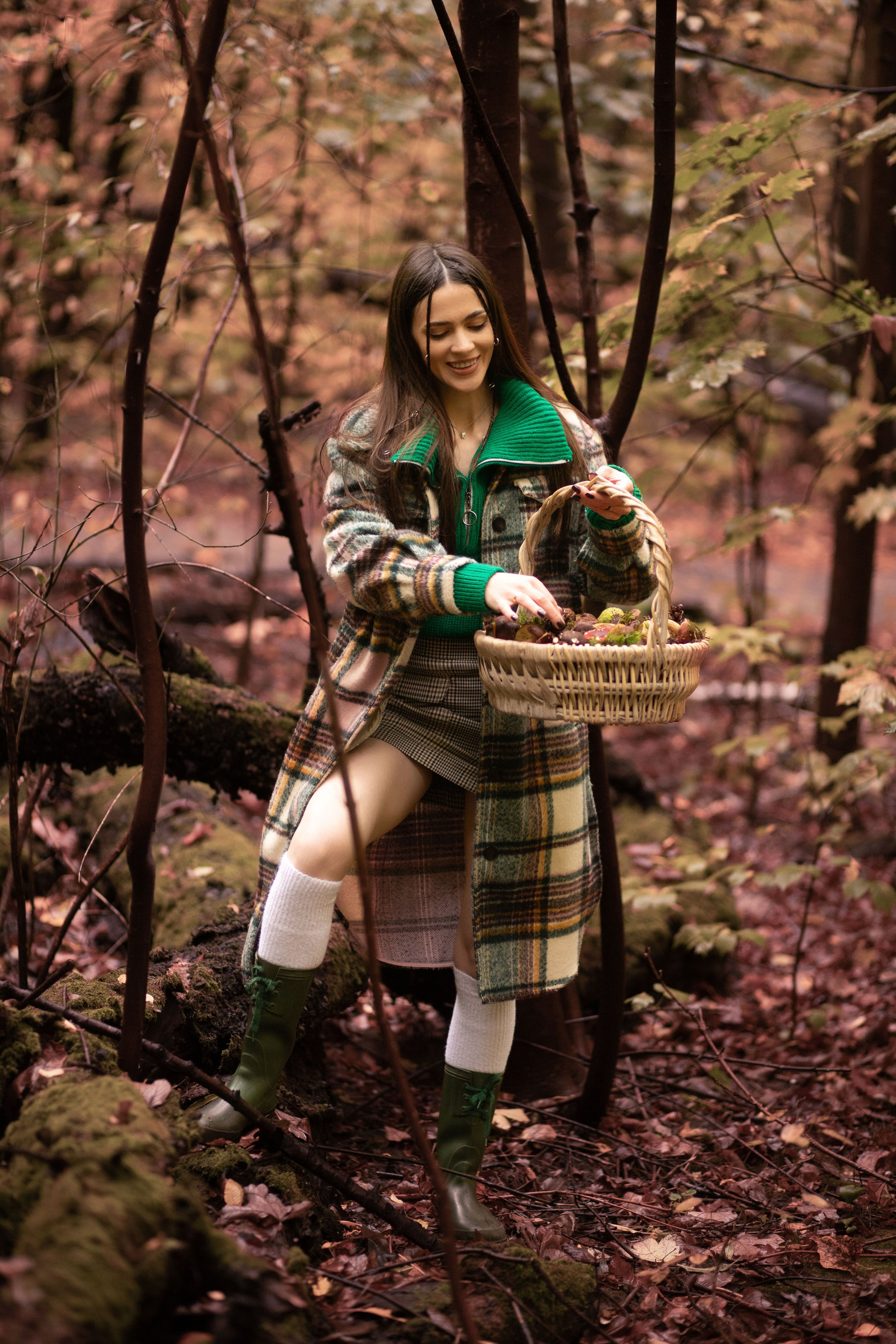 Фотопрогулянка осіннім лісом з Настею. Сімейний та дитячий фотограф Київ, Ірпінь, Буча — Галина Пивоварова