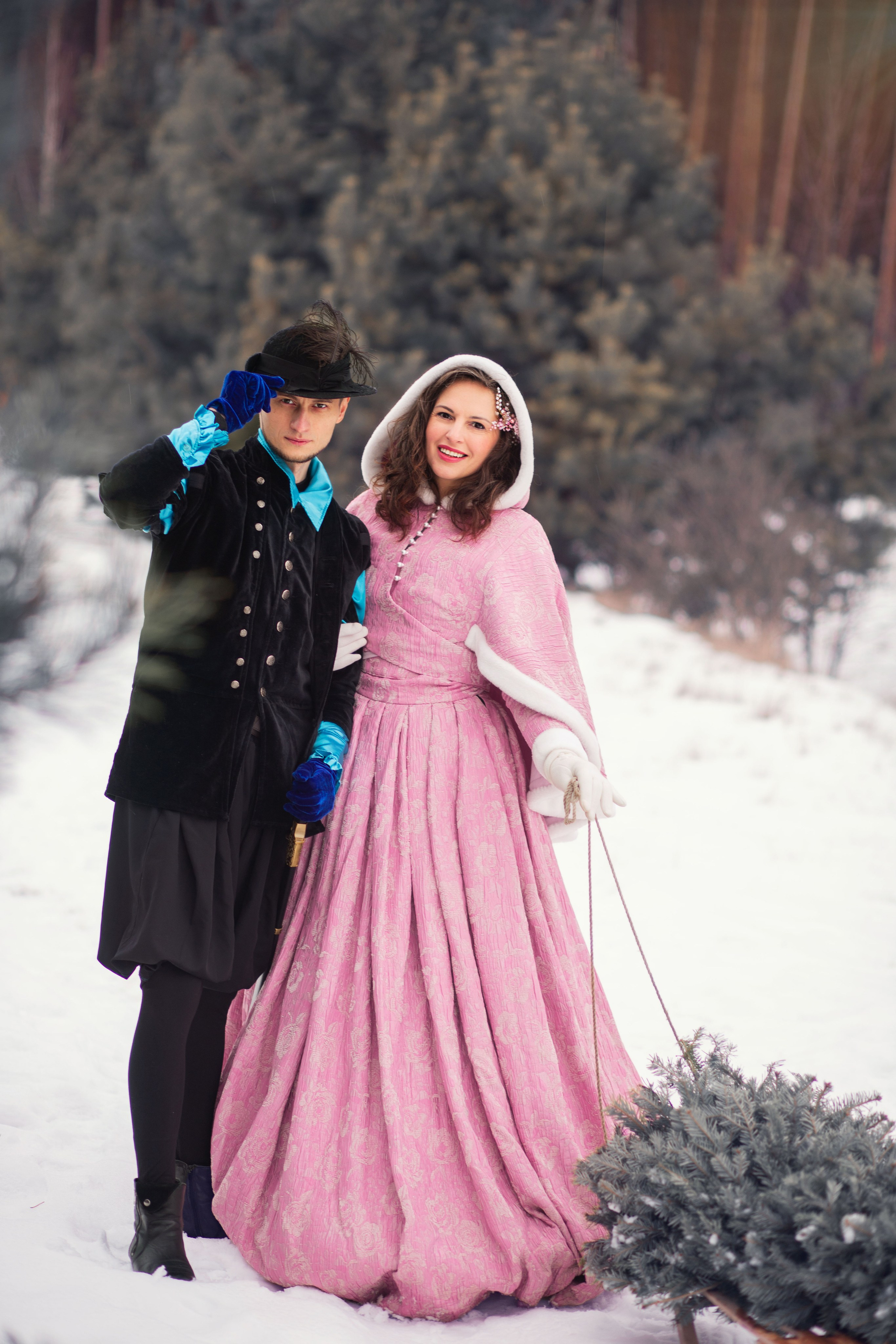 Зимова казкова фотопрогулянка Юлії і Кіріла. Сімейний та дитячий фотограф Київ, Ірпінь, Буча — Галина Пивоварова
