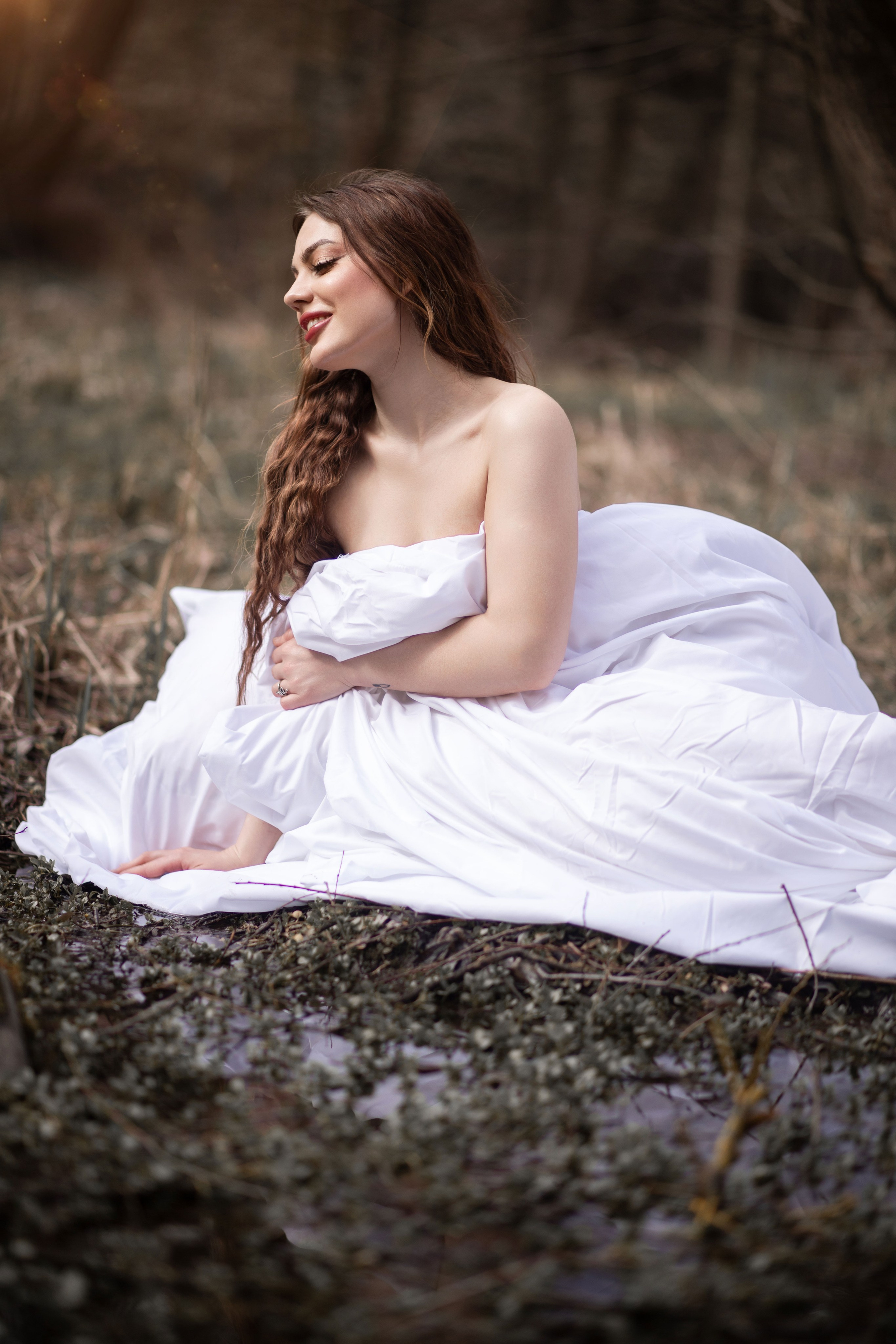 Жіноча фотосесія з Олесею «Весняне пробудження». Сімейний та дитячий фотограф Київ, Ірпінь, Буча — Галина Пивоварова