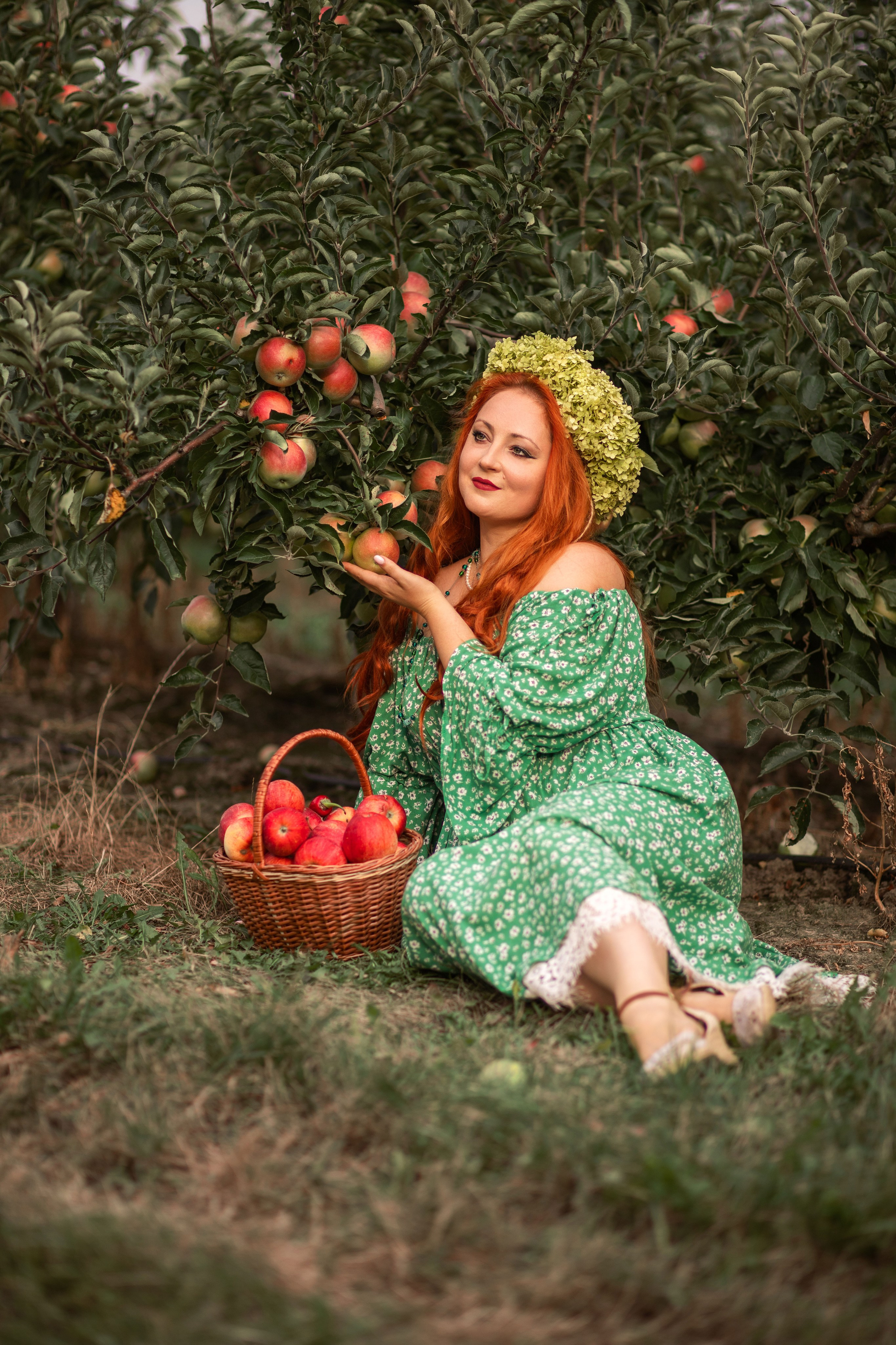 Жіноча фотозйомка з Марією «Краса стиглих фруктів». Сімейний та дитячий фотограф Київ, Ірпінь, Буча — Галина Пивоварова