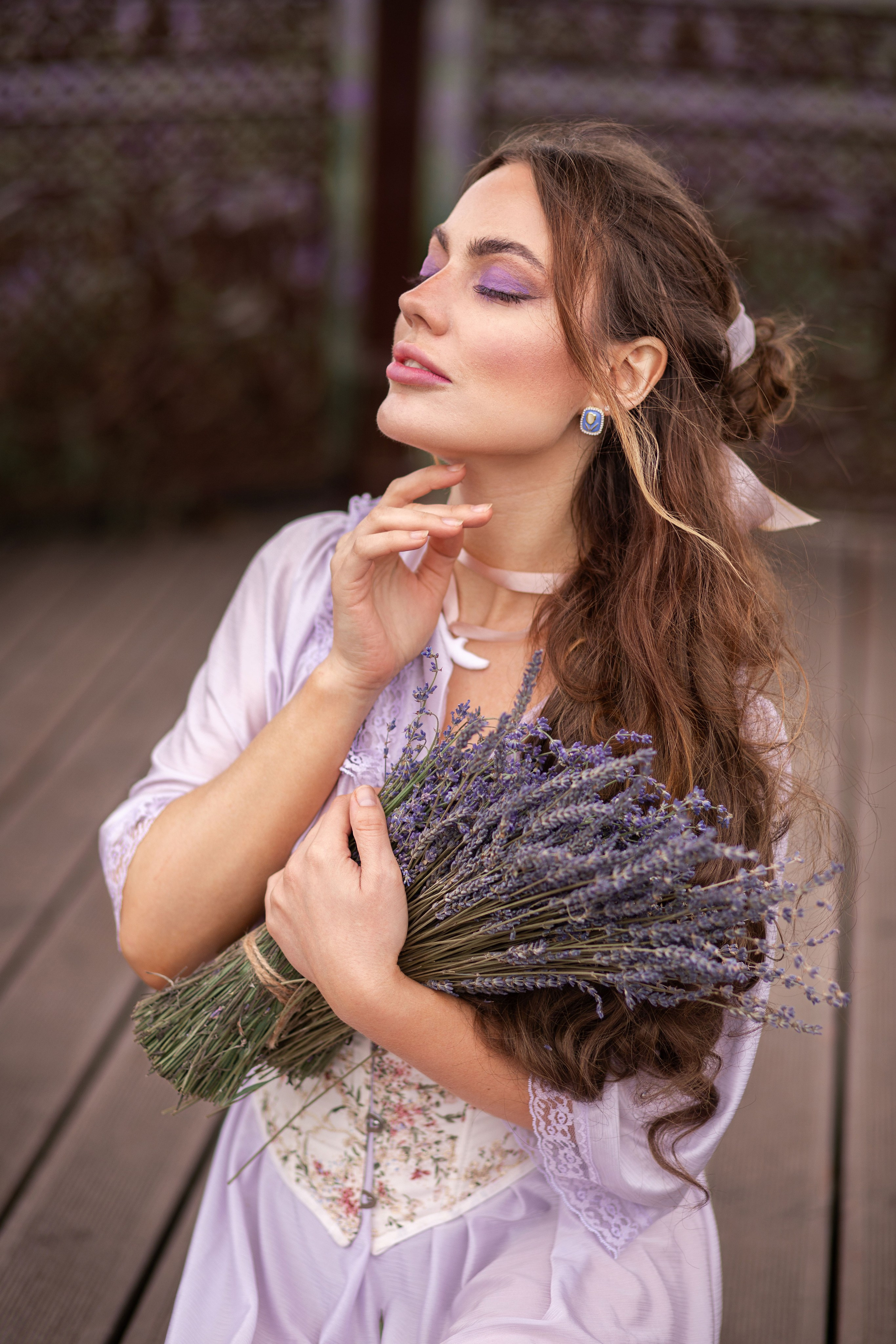 Лавандовий вечір з Олесею. Сімейний та дитячий фотограф Київ, Ірпінь, Буча — Галина Пивоварова
