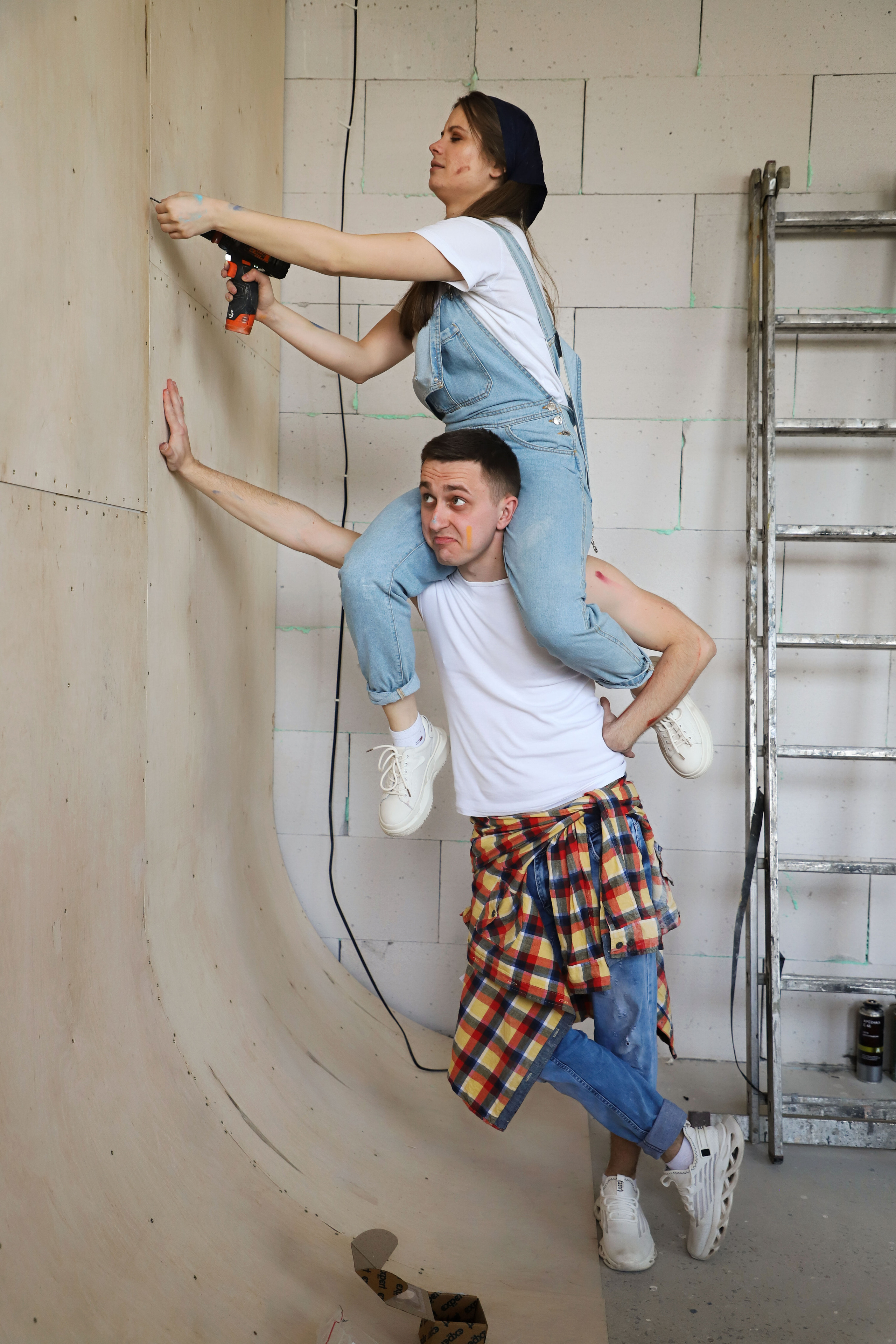Фотосесія Lovestory Діани та Михайла в процесі ремонту. Сімейний та дитячий фотограф Київ, Ірпінь, Буча — Галина Пивоварова