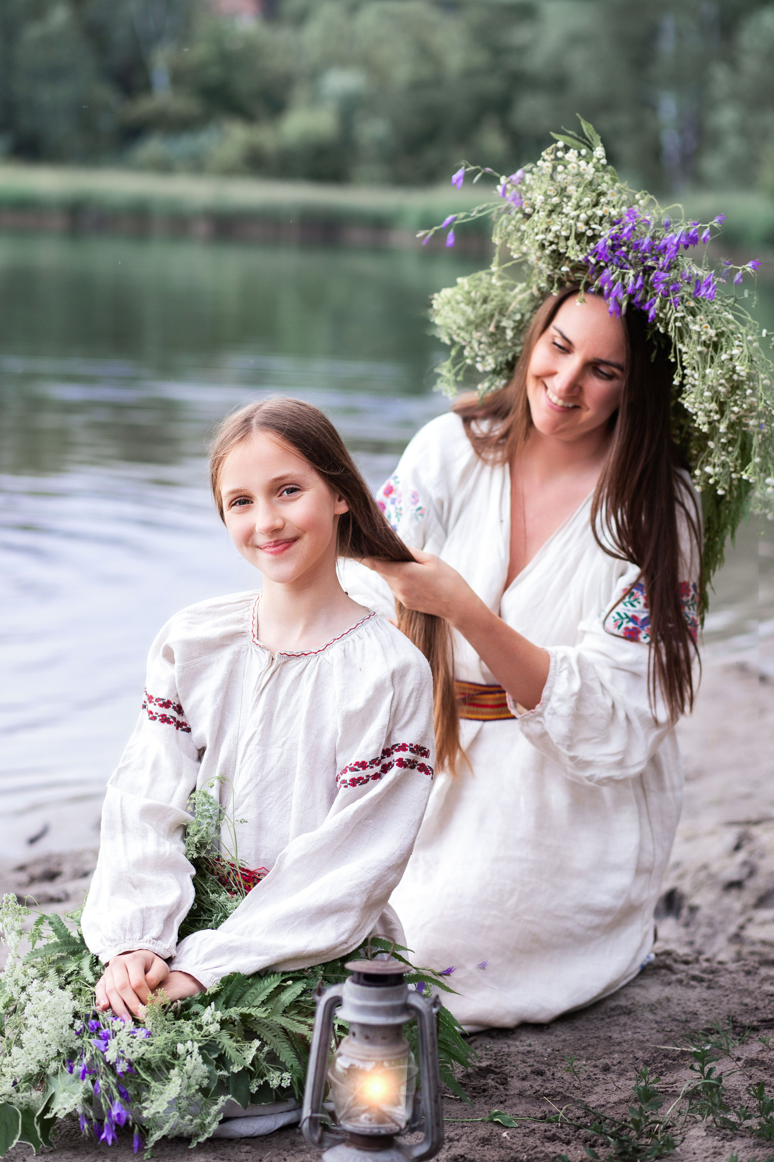 Фотозйомка до свята Івана Купайла з Ксюшою і донечкою. Сімейний та дитячий фотограф Київ, Ірпінь, Буча — Галина Пивоварова