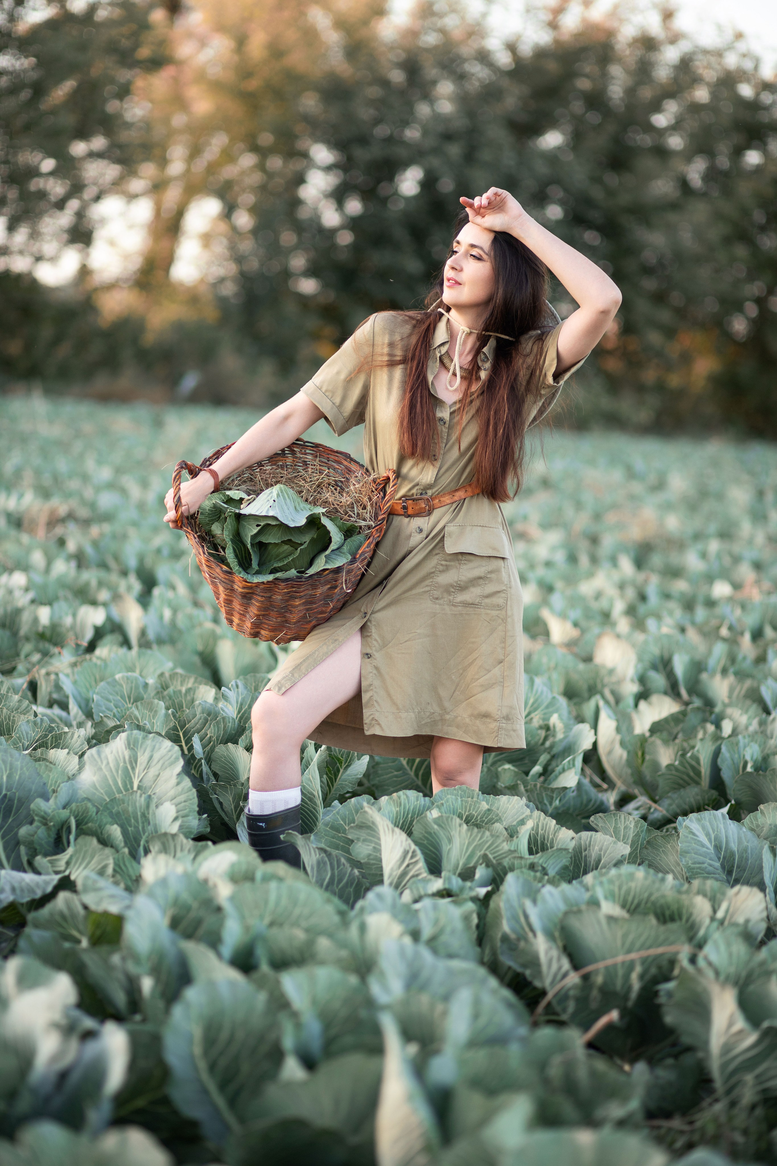 Фотозйомка в капусті з Танею. Сімейний та дитячий фотограф Київ, Ірпінь, Буча — Галина Пивоварова