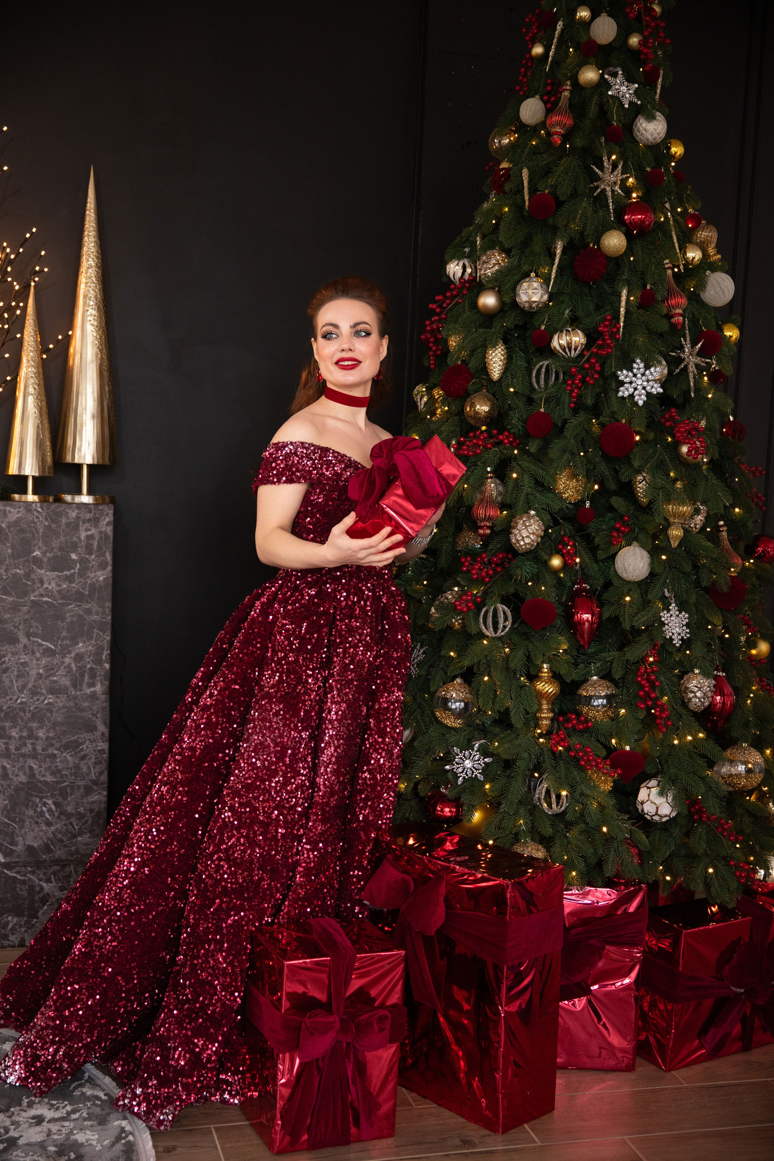 Новорічна фотозйомка з Олесею. Сімейний та дитячий фотограф Київ, Ірпінь, Буча — Галина Пивоварова