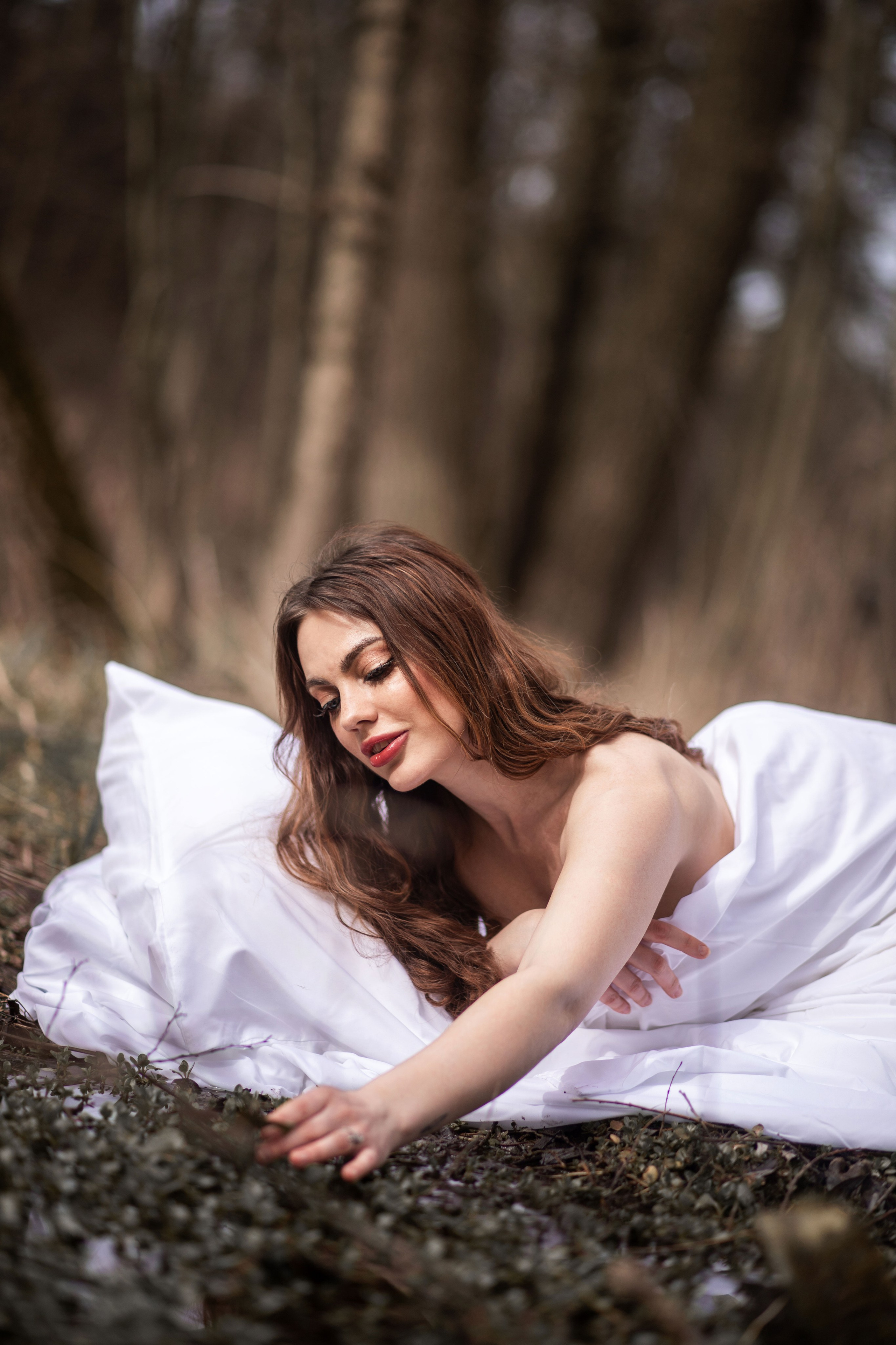 Жіноча фотосесія з Олесею «Весняне пробудження». Сімейний та дитячий фотограф Київ, Ірпінь, Буча — Галина Пивоварова