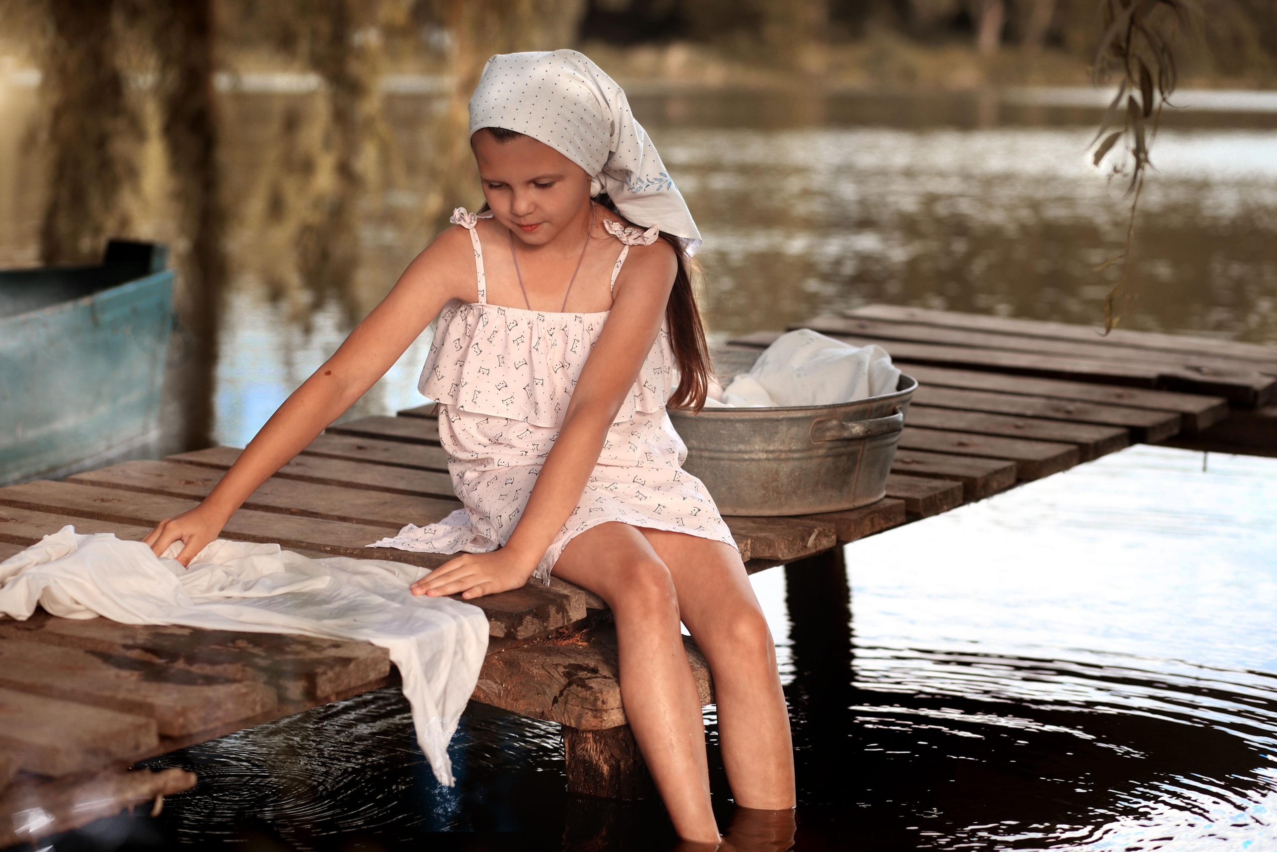 Фотосесія «Прання на озері». Сімейний та дитячий фотограф Київ, Ірпінь, Буча — Галина Пивоварова