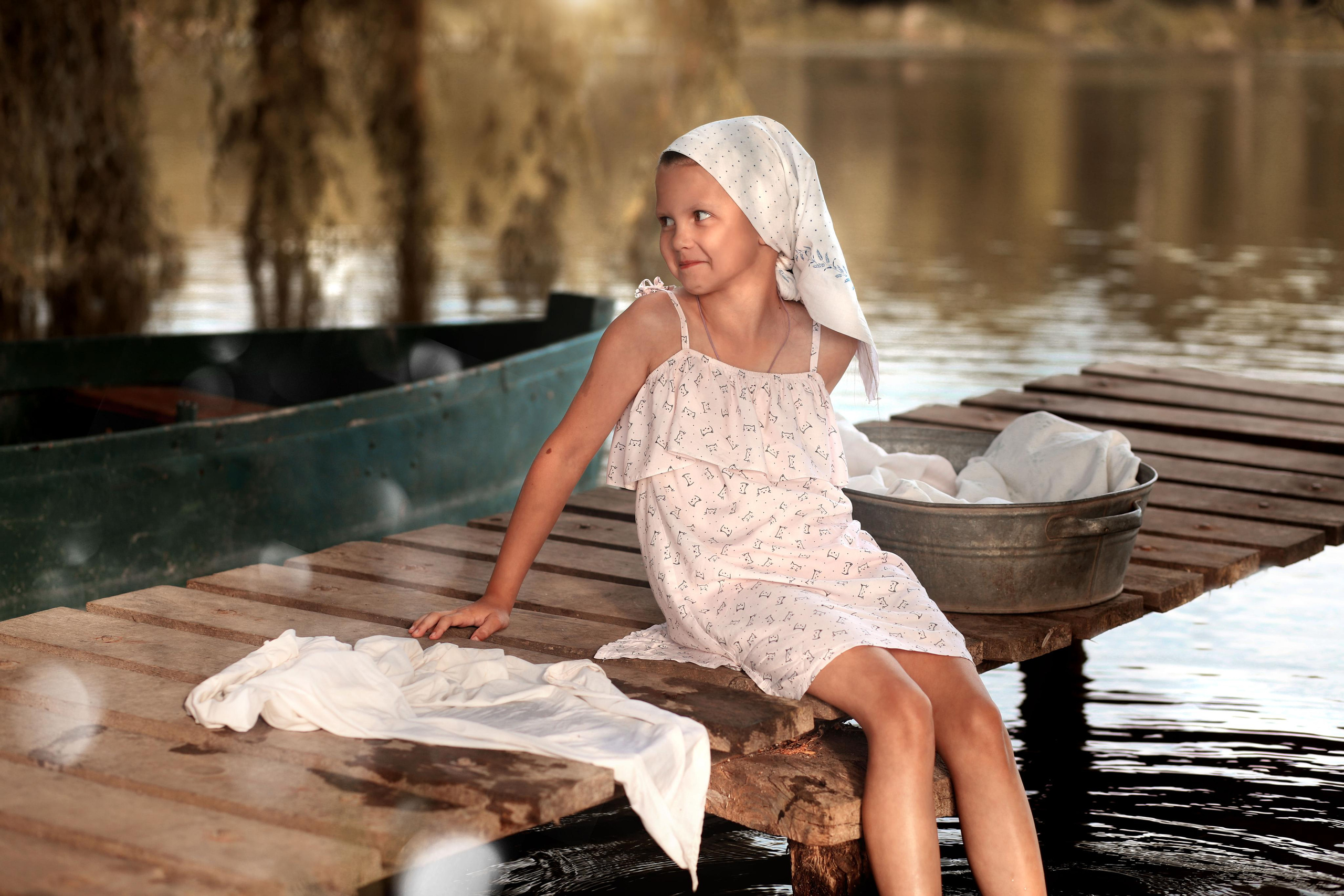 Фотосесія «Прання на озері». Сімейний та дитячий фотограф Київ, Ірпінь, Буча — Галина Пивоварова