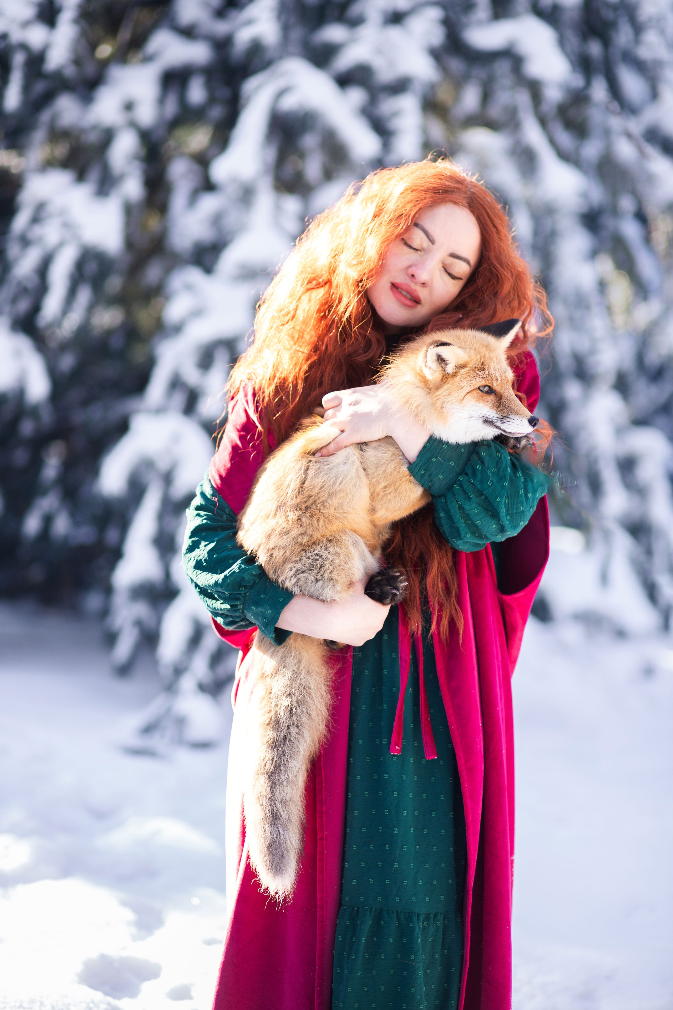 Фотозйомка в зимовому лісі з Яною. Сімейний та дитячий фотограф Київ, Ірпінь, Буча — Галина Пивоварова
