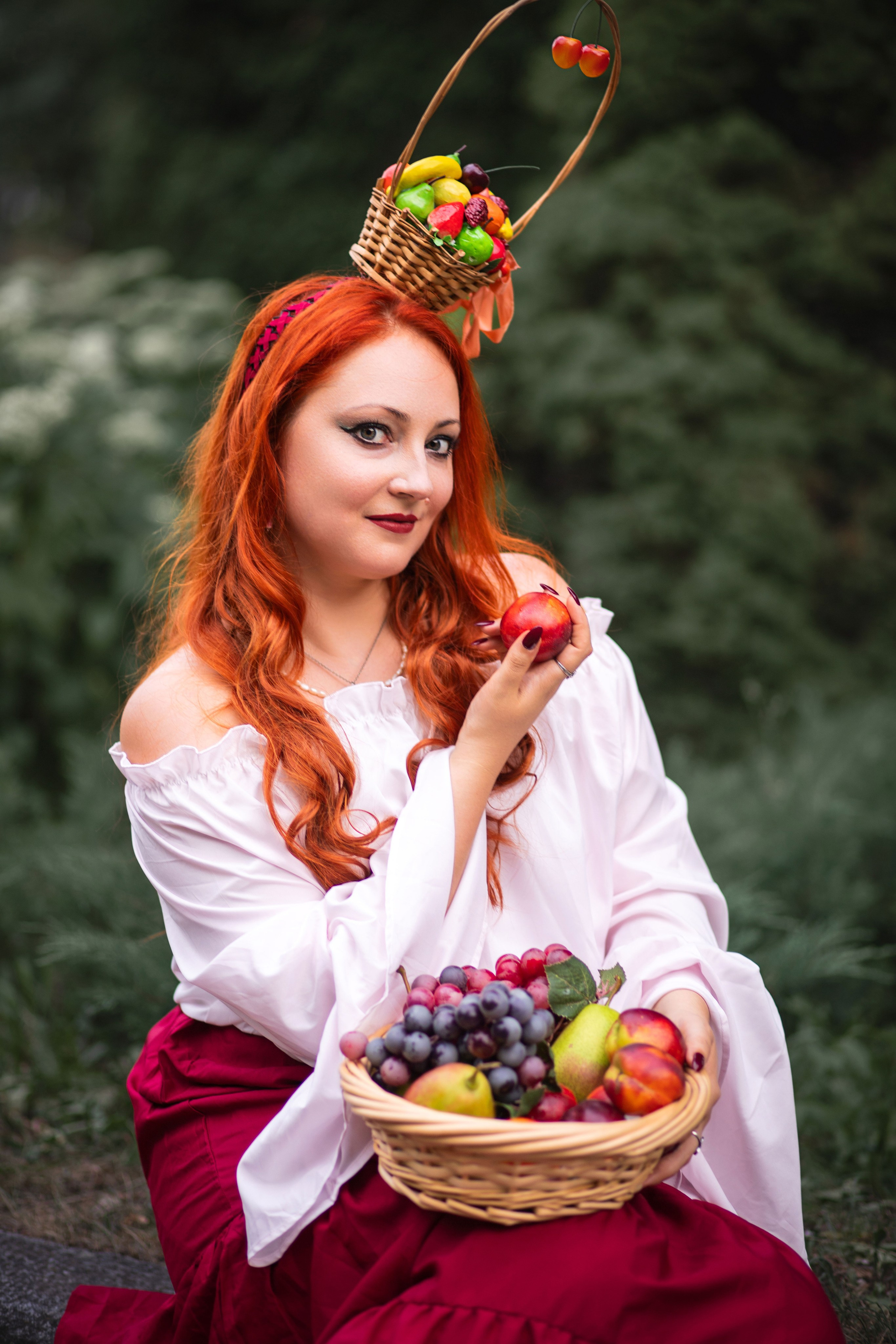 Жіноча фотозйомка з Марією «Краса стиглих фруктів». Сімейний та дитячий фотограф Київ, Ірпінь, Буча — Галина Пивоварова