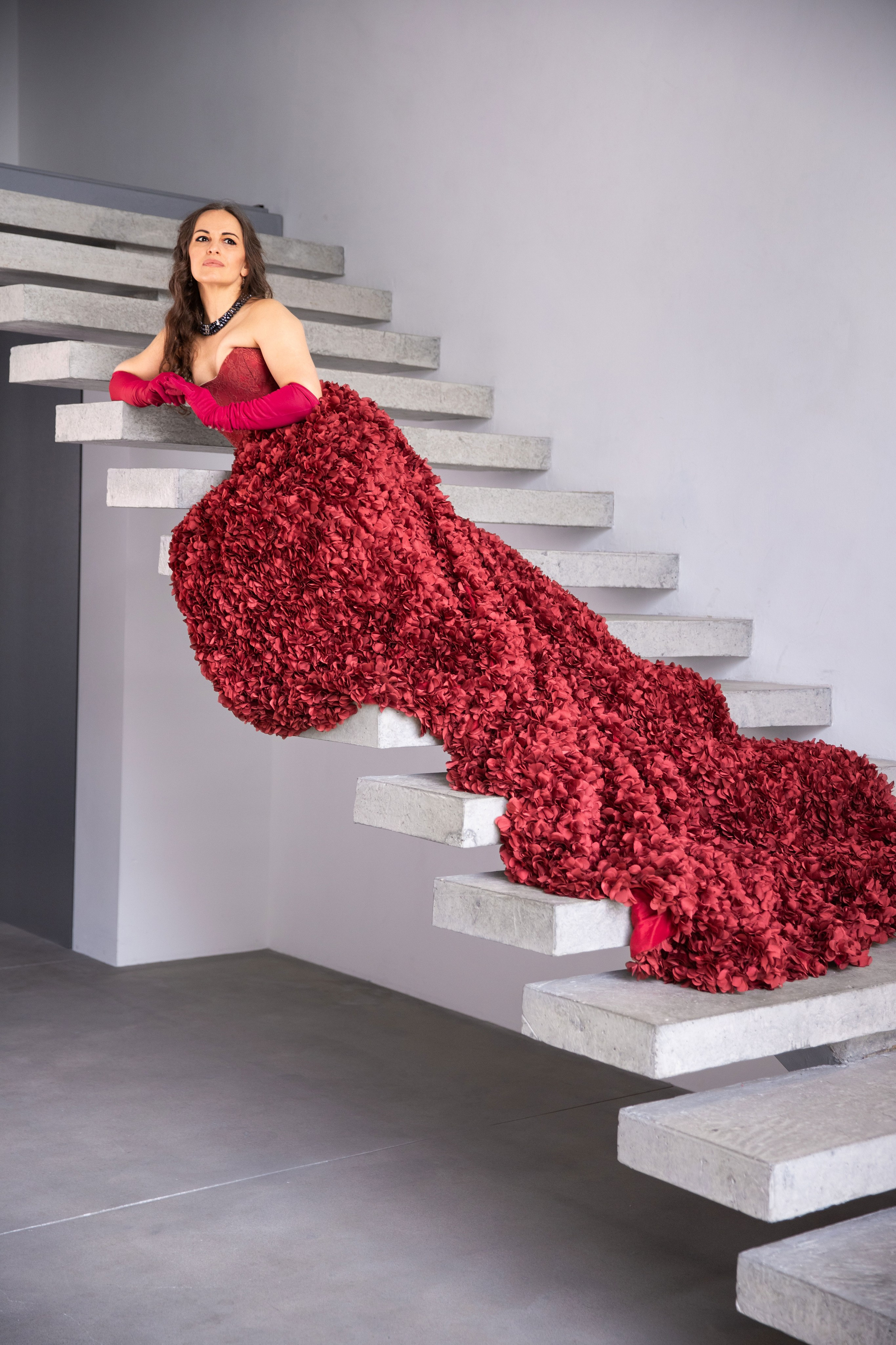 Жіночий фотопортрет з Юлею «Новорічне очікування». Сімейний та дитячий фотограф Київ, Ірпінь, Буча — Галина Пивоварова