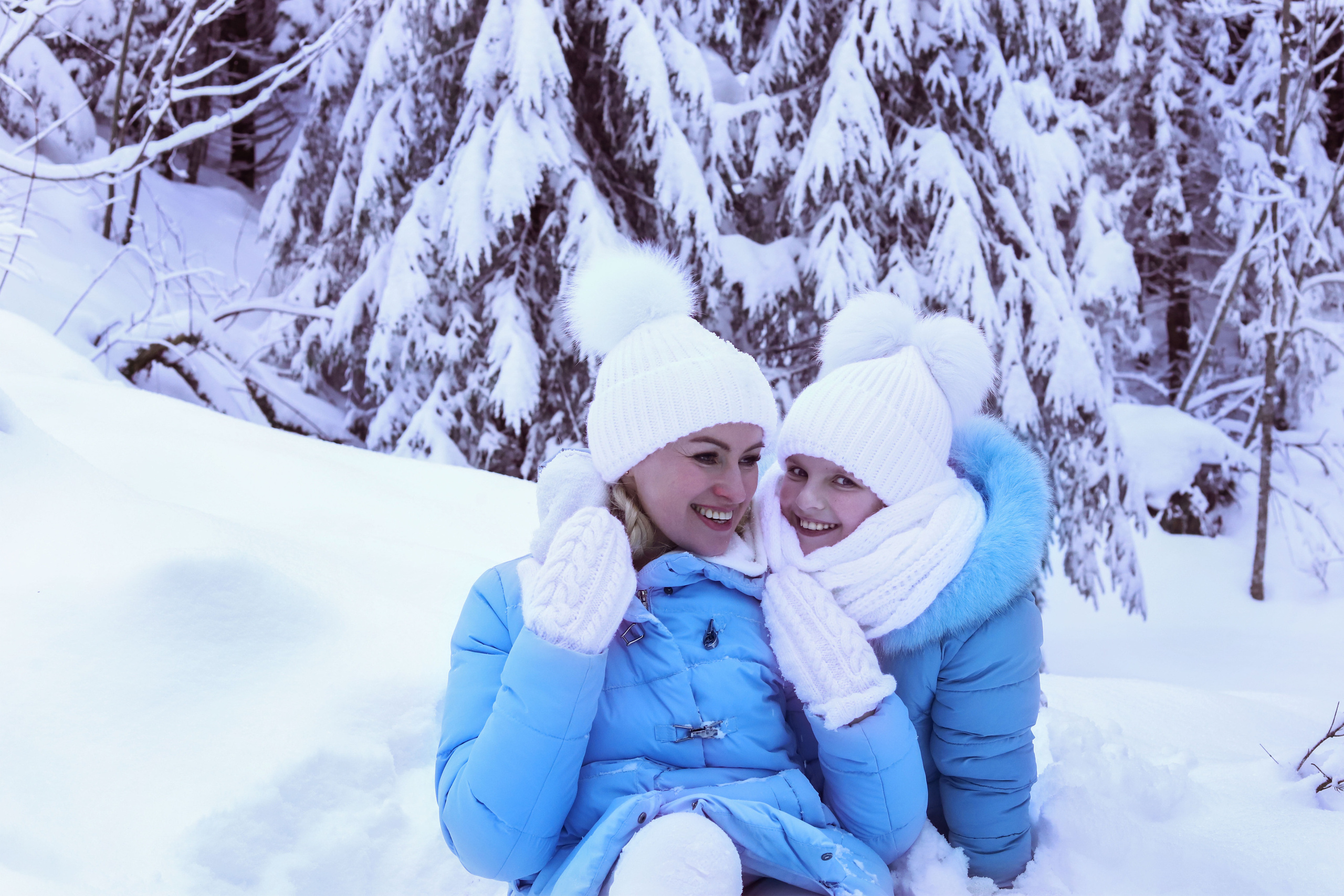 Зимняя фотопрогулка по заснеженному лесу. Сімейний та дитячий фотограф Київ, Ірпінь, Буча — Галина Пивоварова
