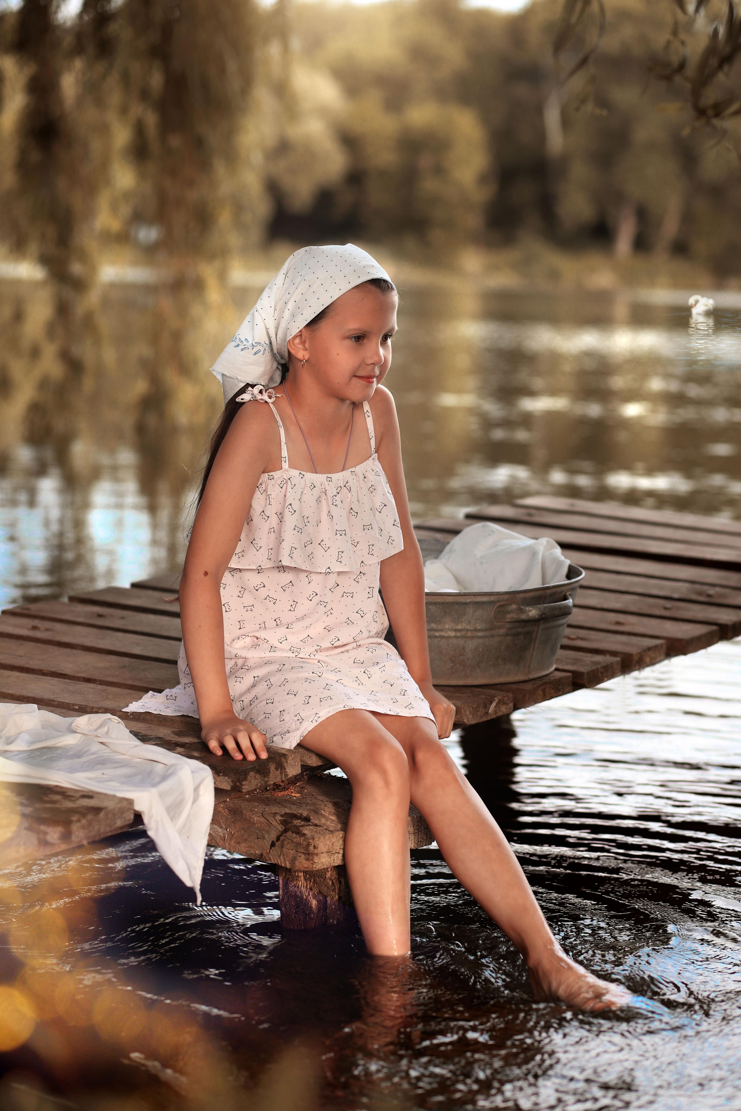 Фотосесія «Прання на озері». Сімейний та дитячий фотограф Київ, Ірпінь, Буча — Галина Пивоварова