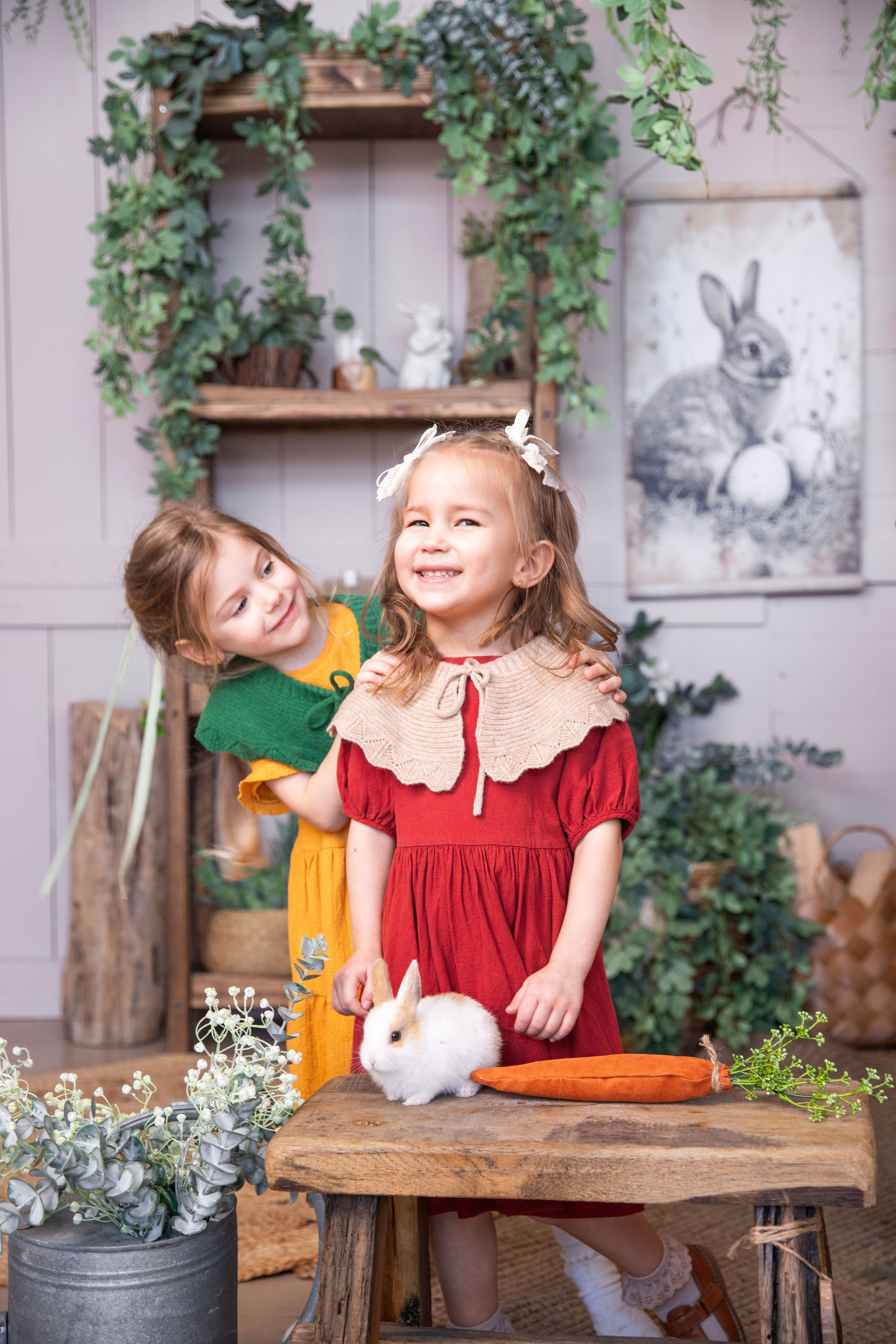 Дитяча пасхальна фотозйомка з кроликом. Сімейний та дитячий фотограф Київ, Ірпінь, Буча — Галина Пивоварова