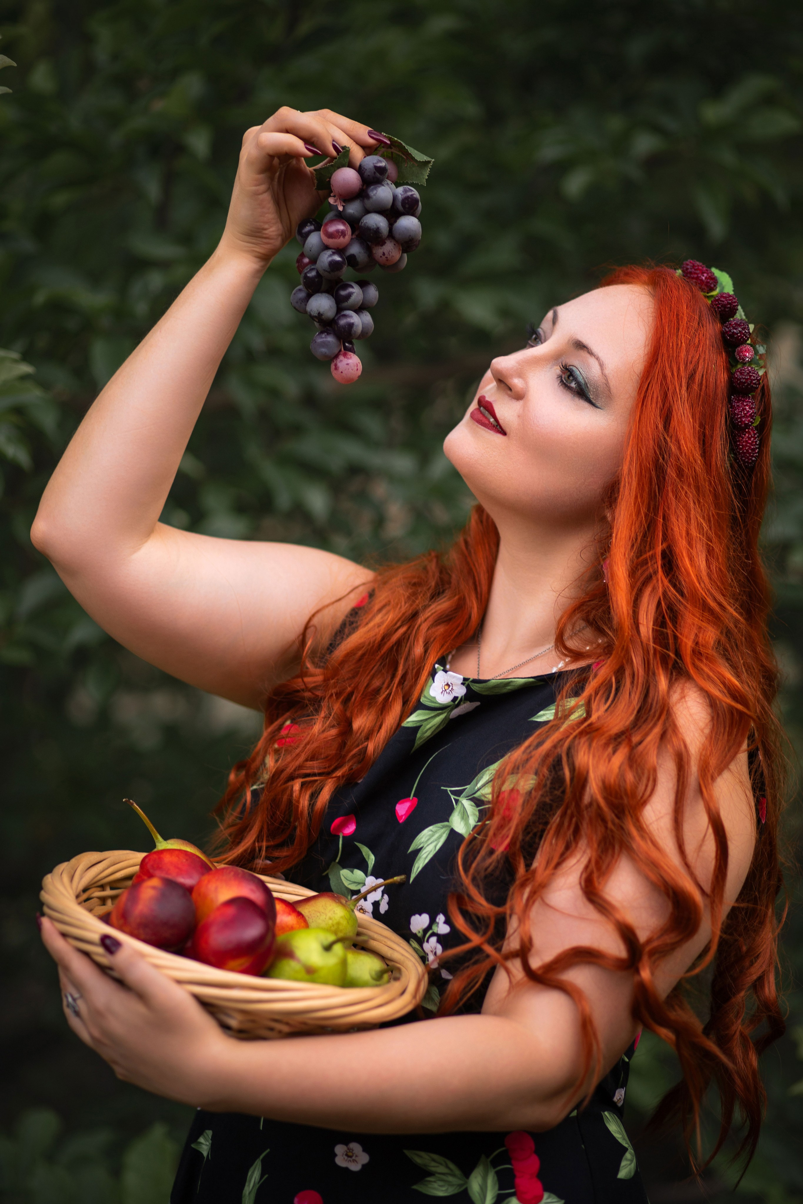Жіноча фотозйомка з Марією «Краса стиглих фруктів». Сімейний та дитячий фотограф Київ, Ірпінь, Буча — Галина Пивоварова