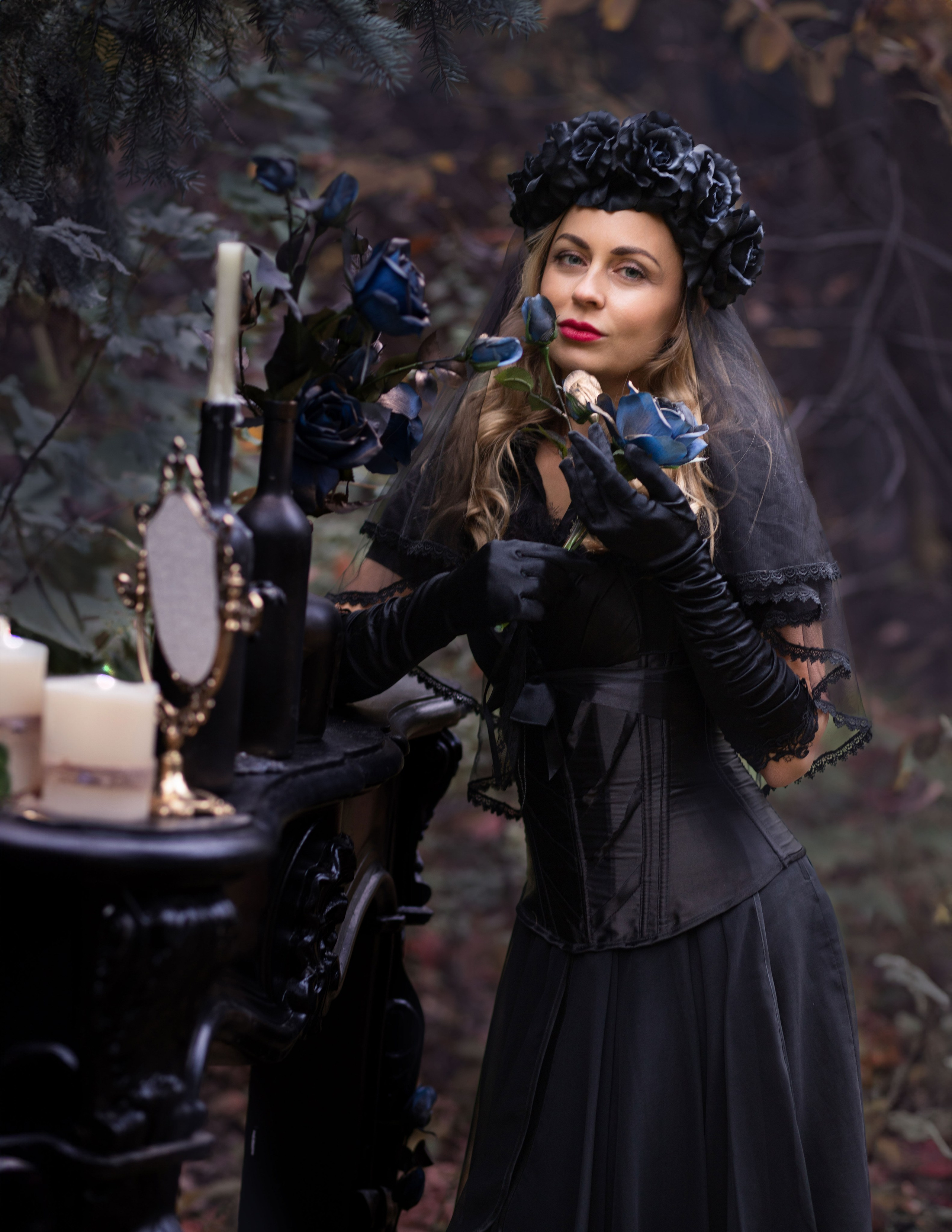 Містична Хелловін фотозйомка з Настею. Сімейний та дитячий фотограф Київ, Ірпінь, Буча — Галина Пивоварова