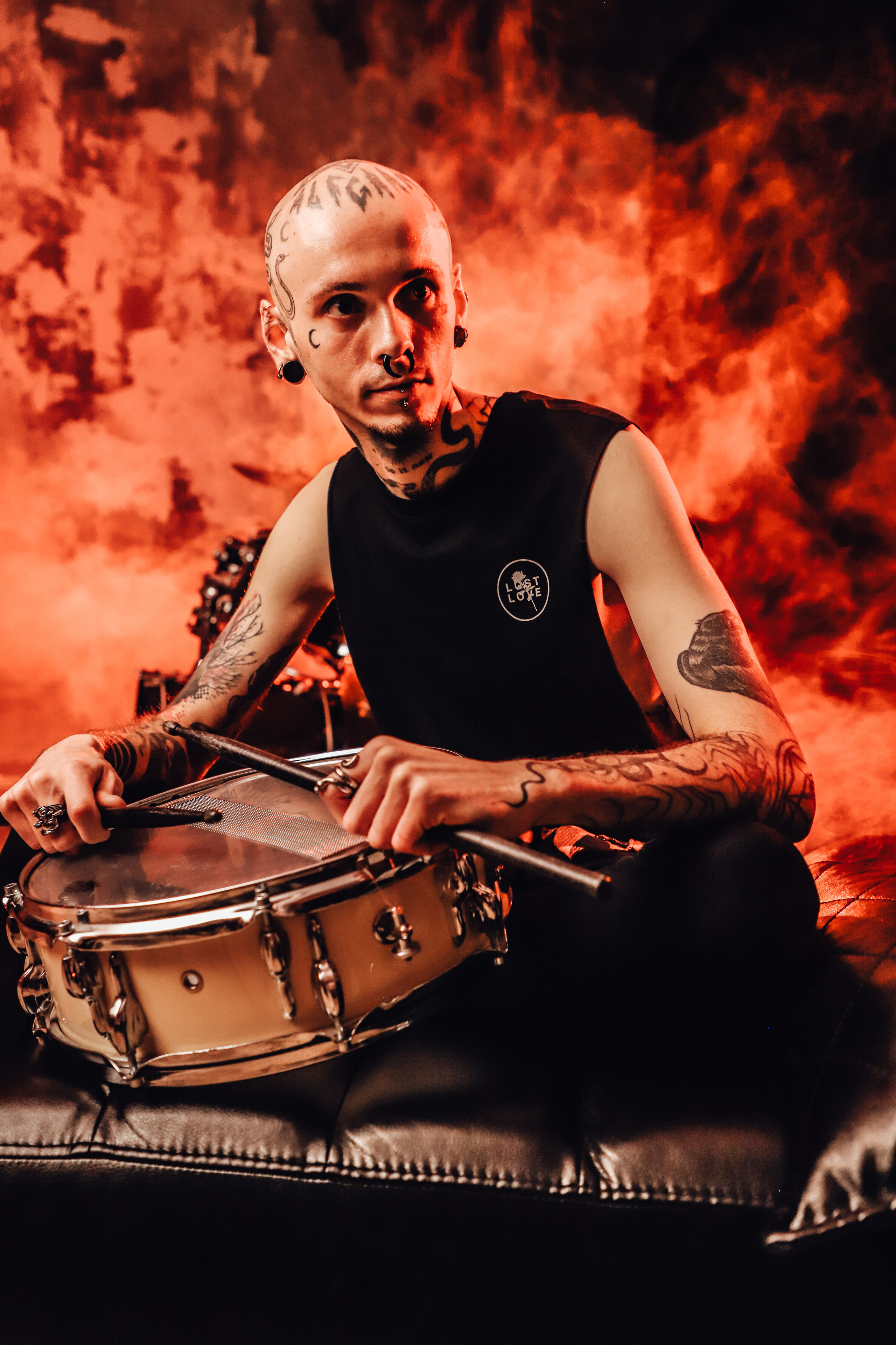 Фотосесія з барабанами «І музика може стати зброєю». Сімейний та дитячий фотограф Київ, Ірпінь, Буча — Галина Пивоварова