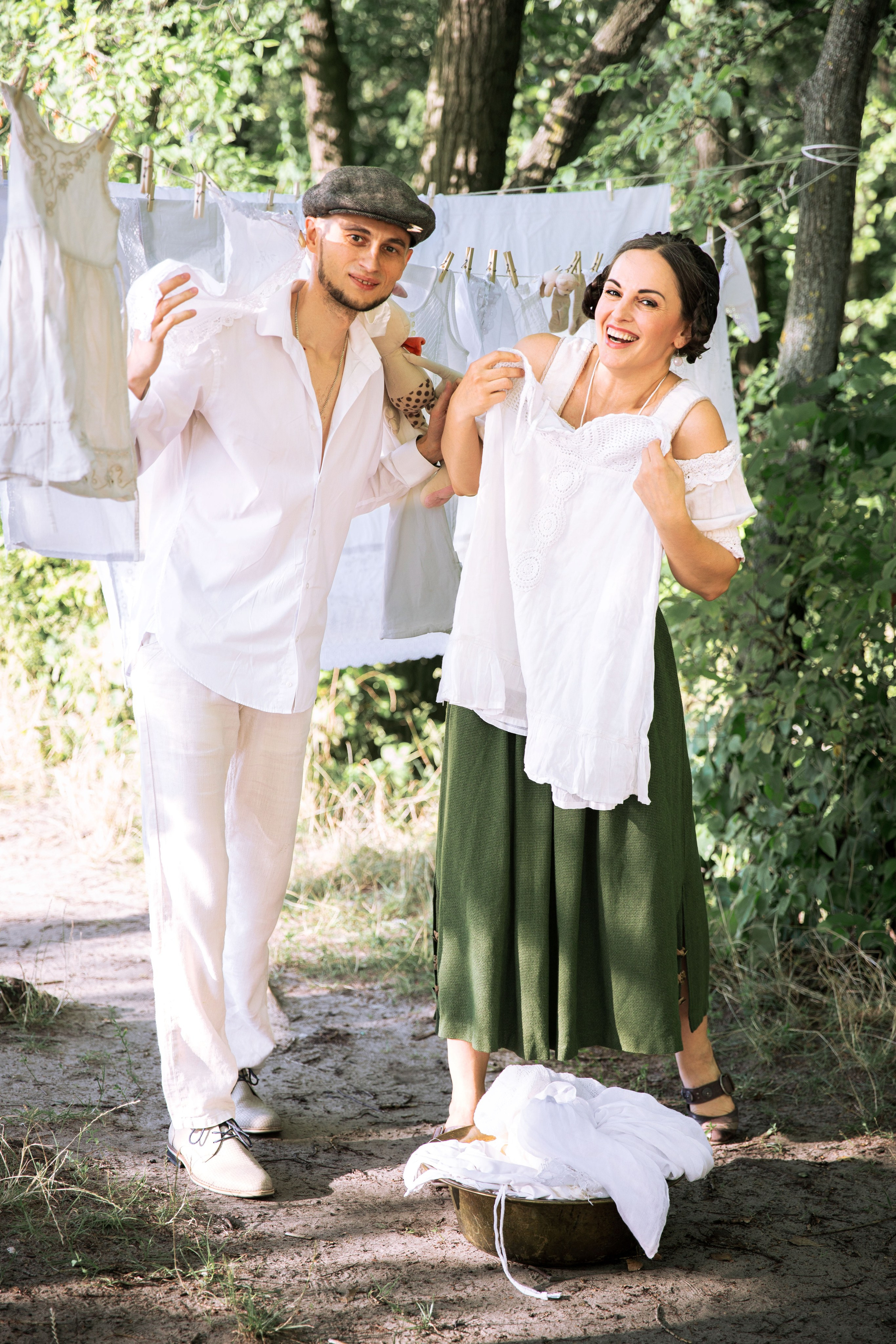 Фотозйомка lovestory «Прання з Юлею та Кірілом». Сімейний та дитячий фотограф Київ, Ірпінь, Буча — Галина Пивоварова