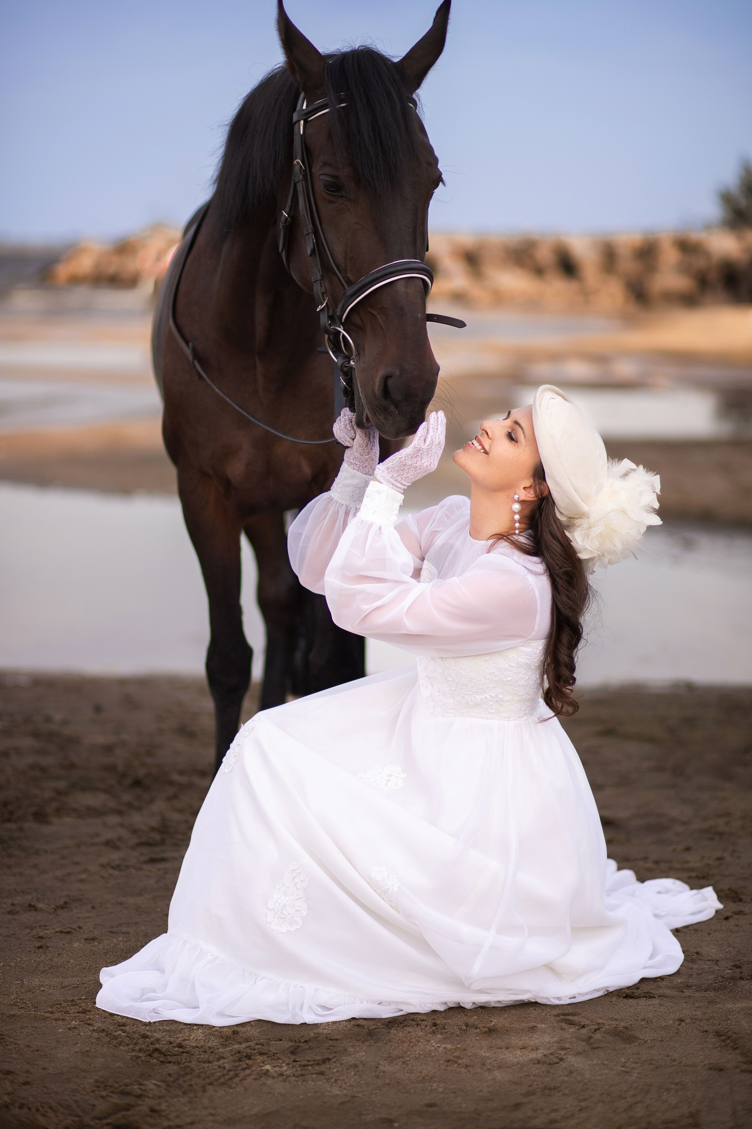 Фотосесія з кіньми на березі моря. Сімейний та дитячий фотограф Київ, Ірпінь, Буча — Галина Пивоварова