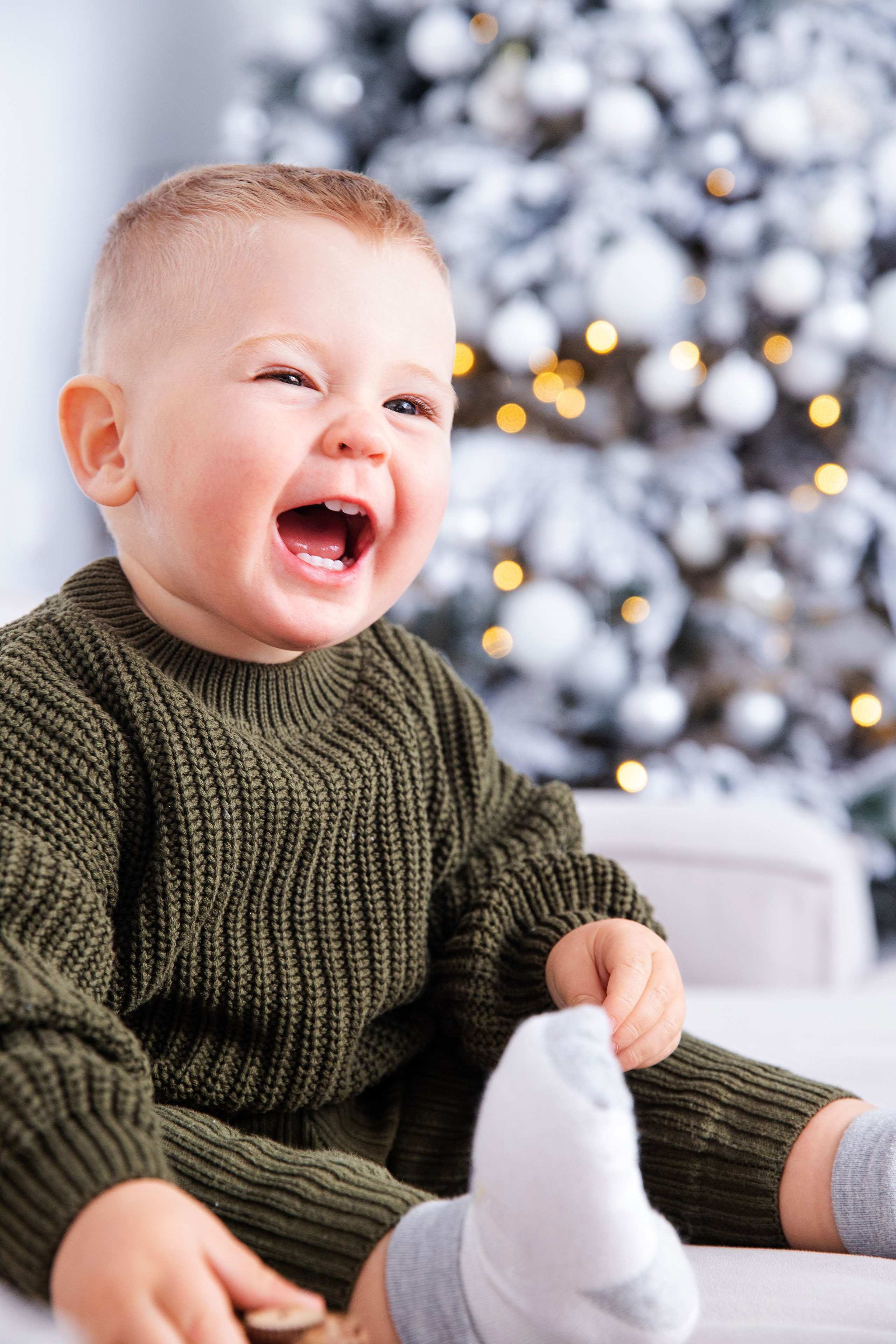 Новорічна зйомка Олени з малюком. Сімейний та дитячий фотограф Київ, Ірпінь, Буча — Галина Пивоварова