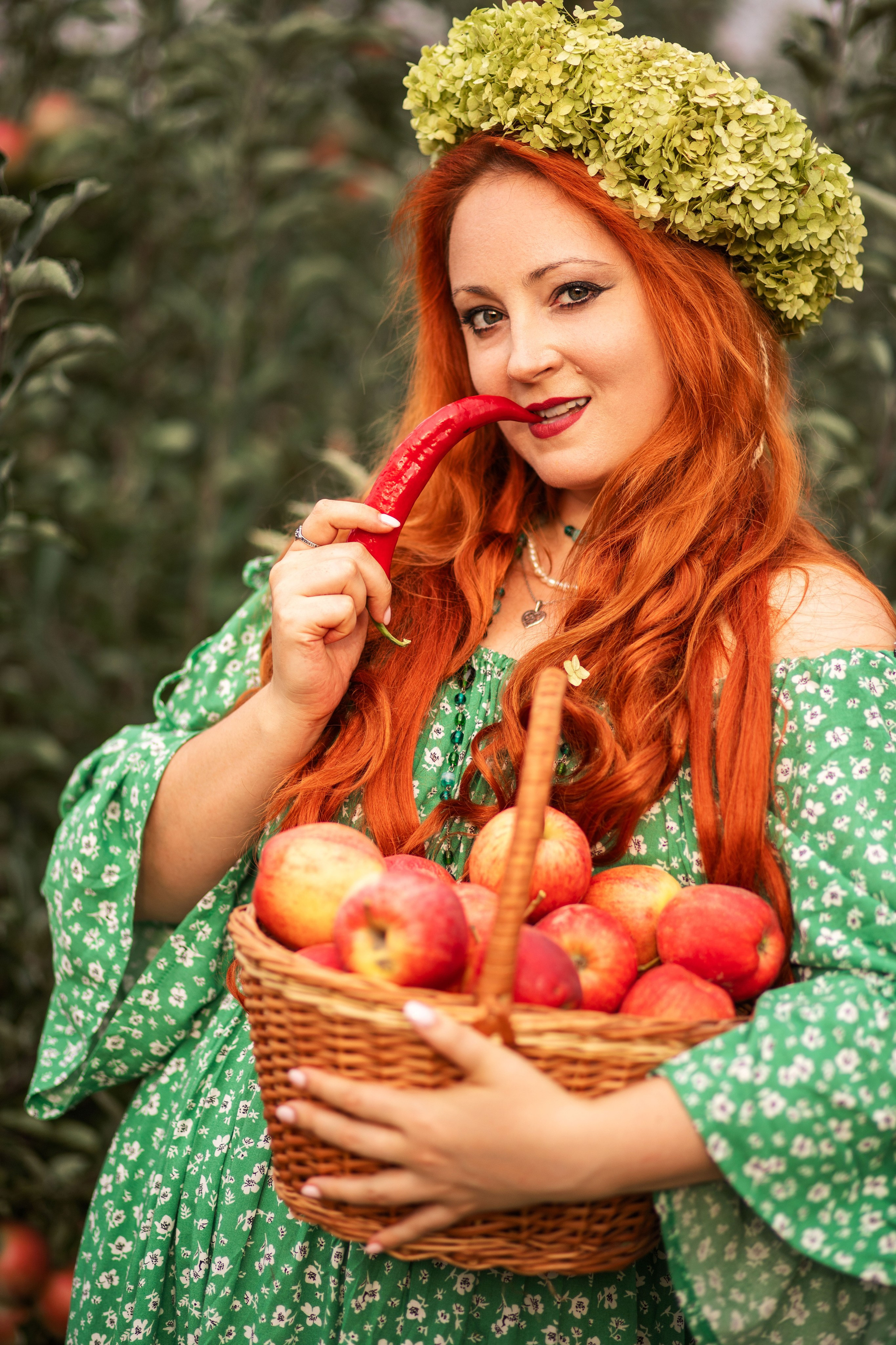 Жіноча фотозйомка з Марією «Краса стиглих фруктів». Сімейний та дитячий фотограф Київ, Ірпінь, Буча — Галина Пивоварова