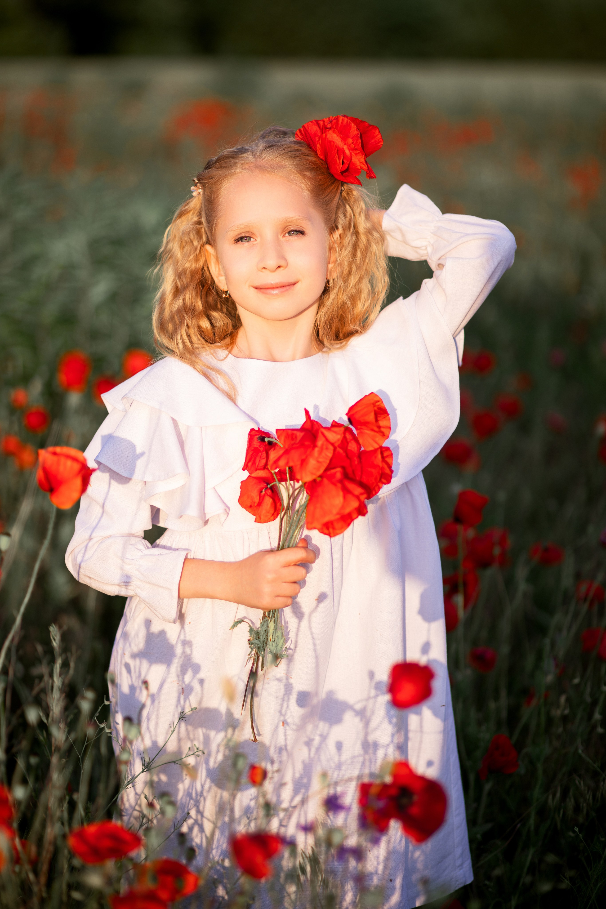 Фотопрогулянка маковим полем з Юлечкою. Сімейний та дитячий фотограф Київ, Ірпінь, Буча — Галина Пивоварова