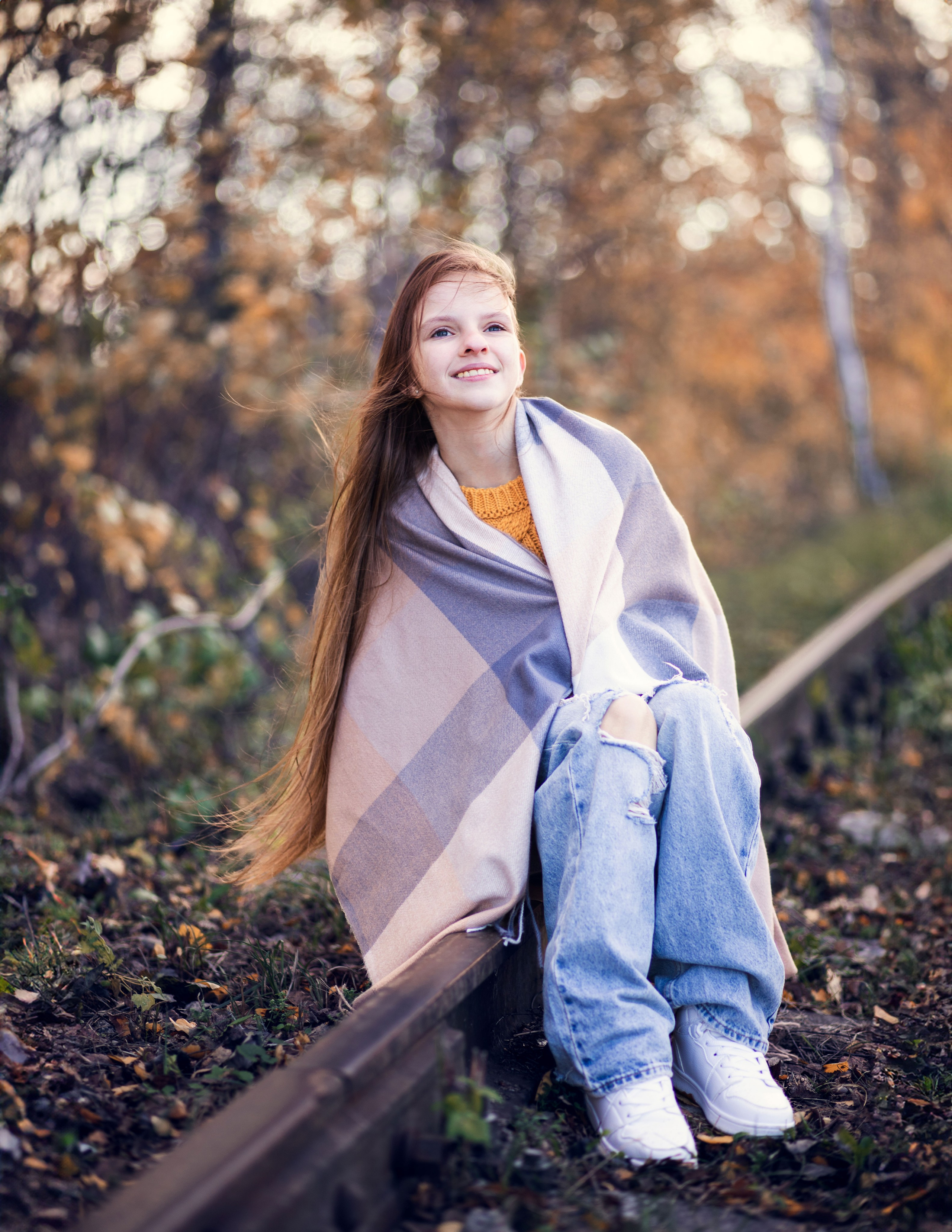 Теплий листопад з Юлею. Сімейний та дитячий фотограф Київ, Ірпінь, Буча — Галина Пивоварова