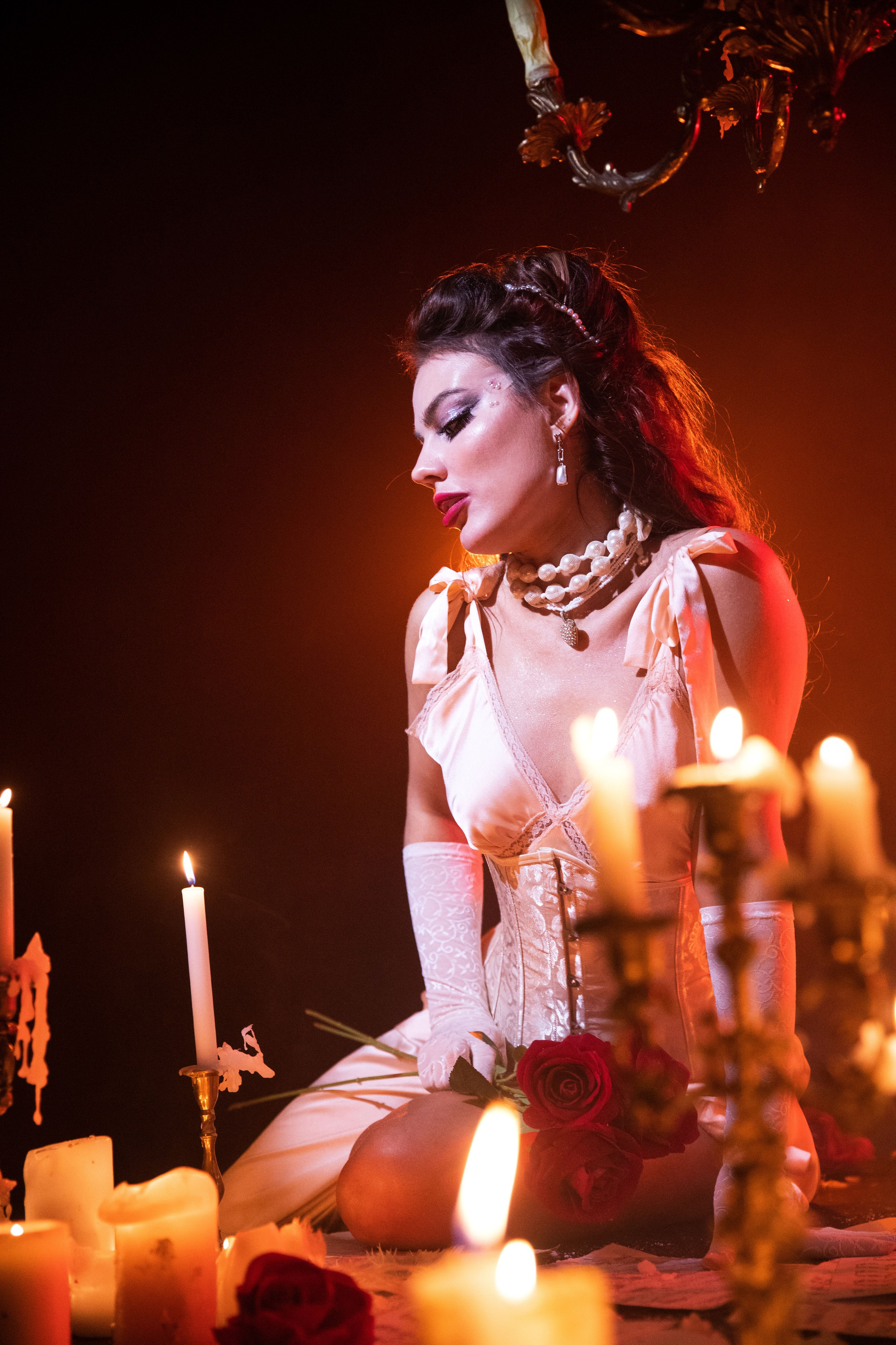Жіноча фотозйомка «Будуар при свічках». Сімейний та дитячий фотограф Київ, Ірпінь, Буча — Галина Пивоварова