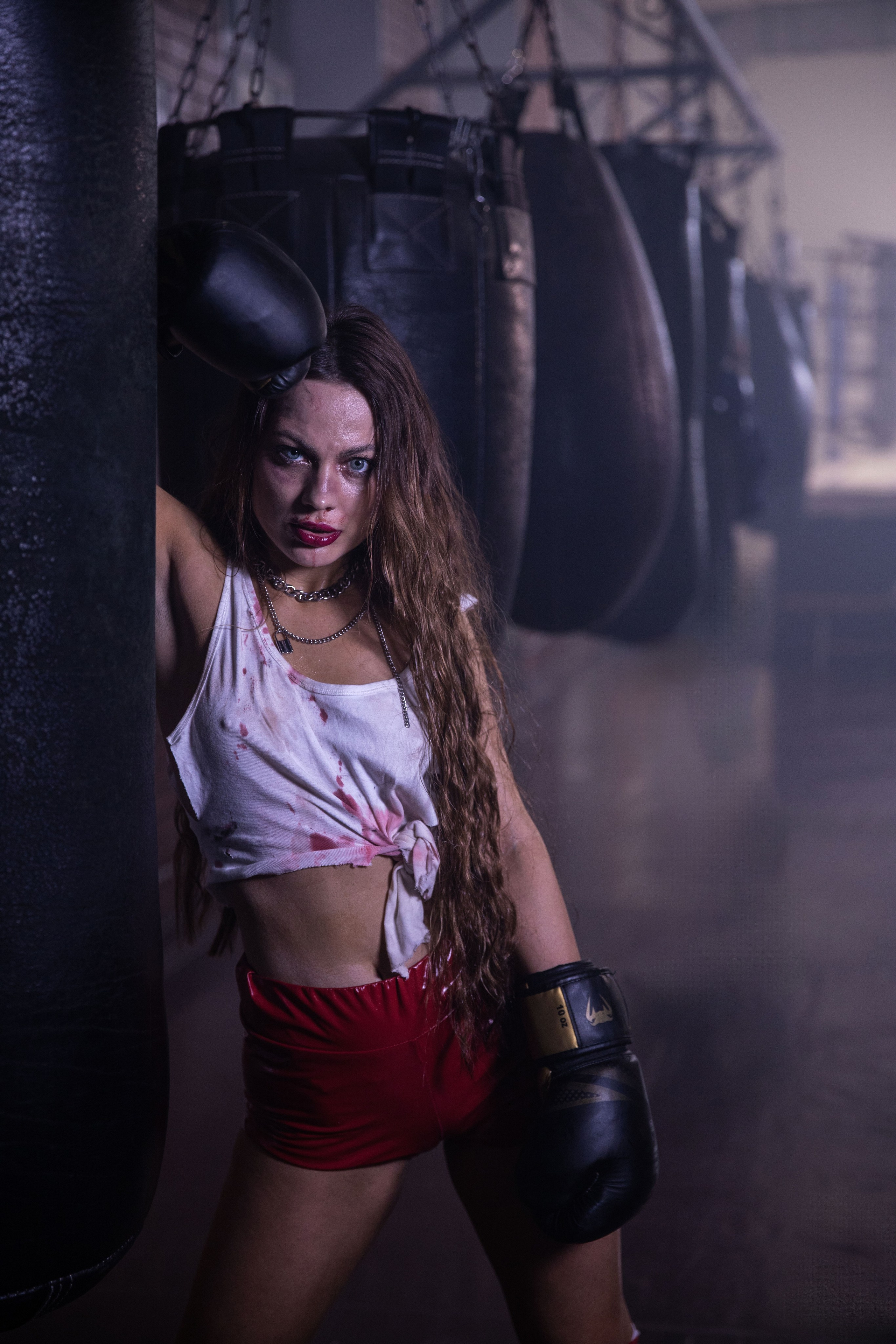 Спортивна фотозйомка в боксерському клубі з Лесею. Сімейний та дитячий фотограф Київ, Ірпінь, Буча — Галина Пивоварова