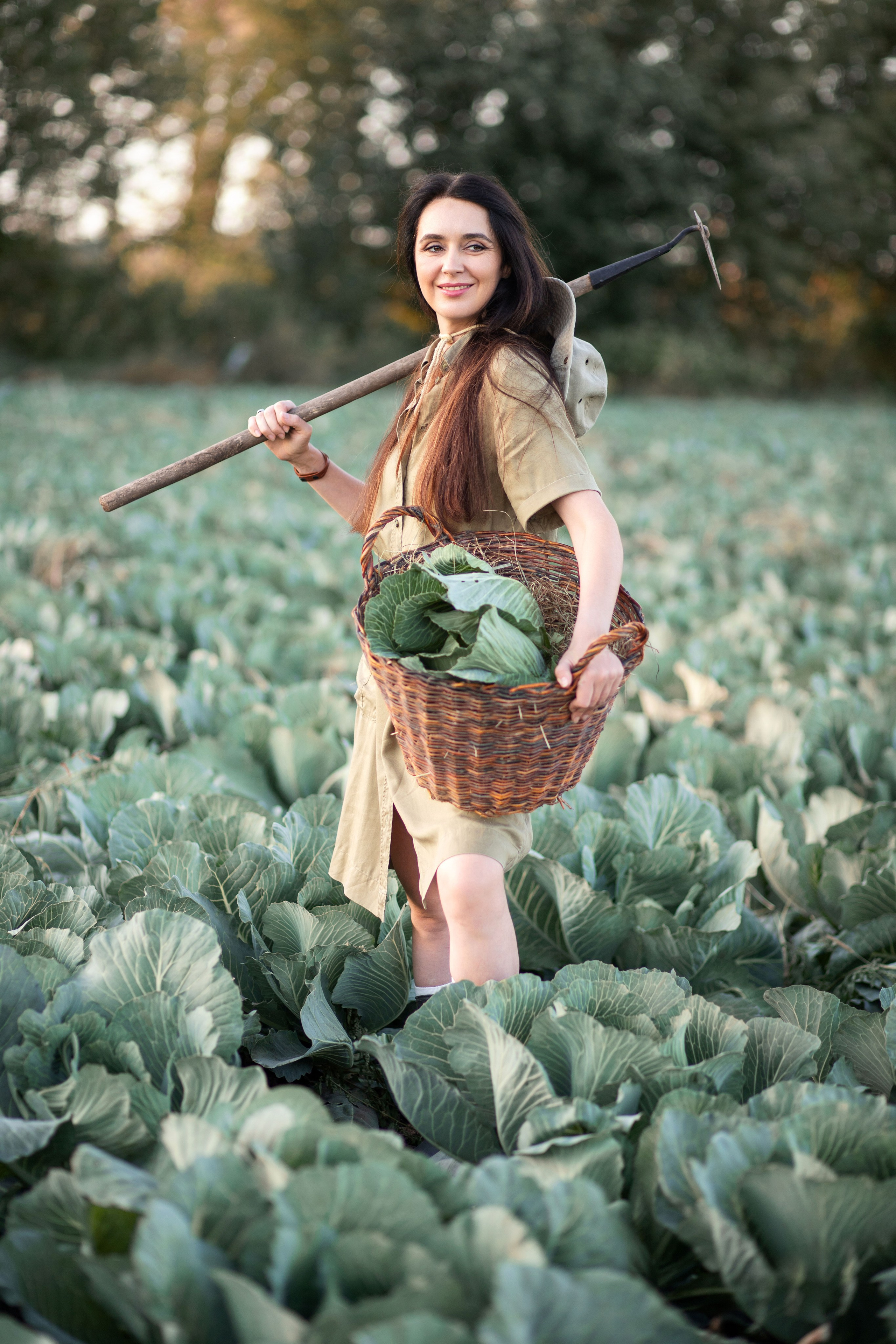 Фотозйомка в капусті з Танею. Сімейний та дитячий фотограф Київ, Ірпінь, Буча — Галина Пивоварова