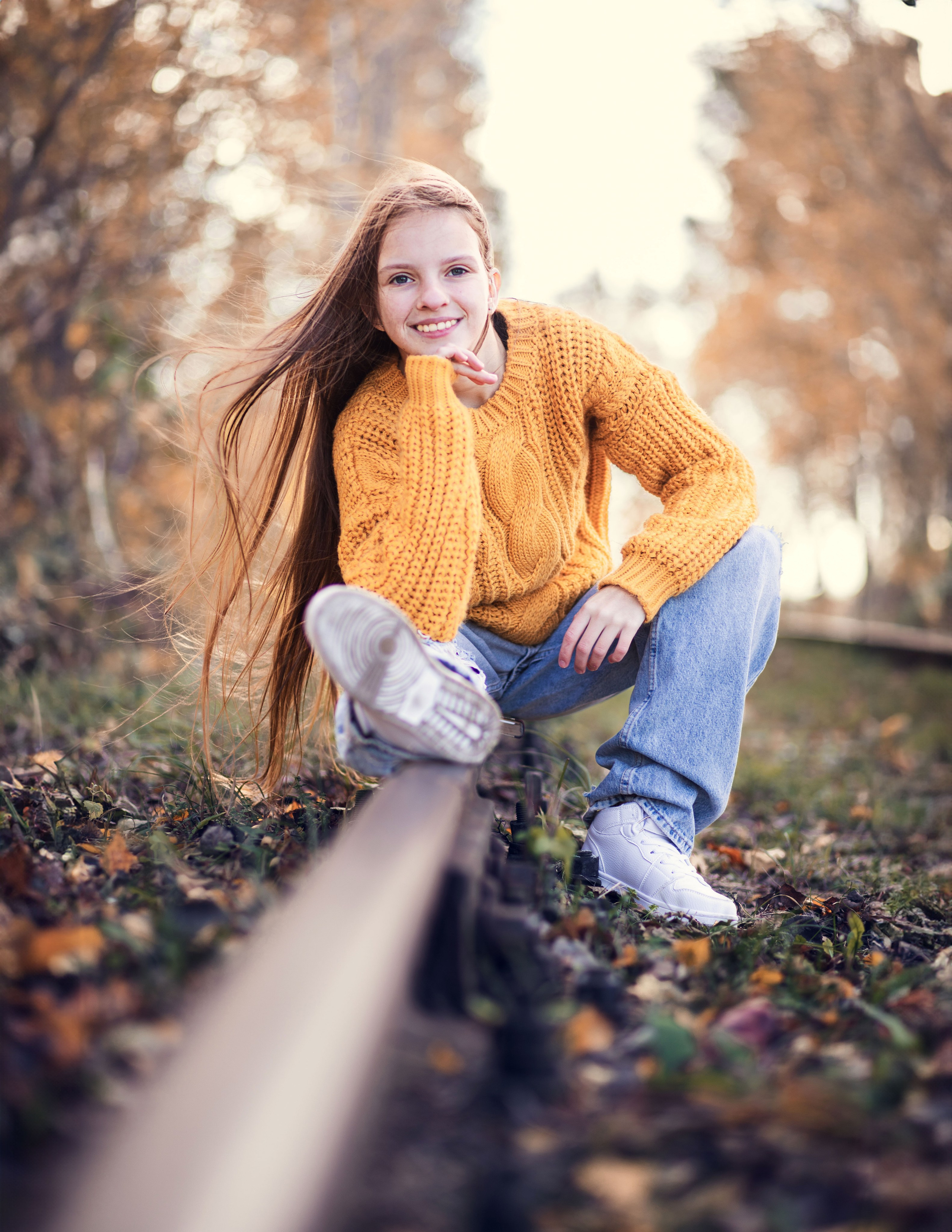 Теплий листопад з Юлею. Сімейний та дитячий фотограф Київ, Ірпінь, Буча — Галина Пивоварова