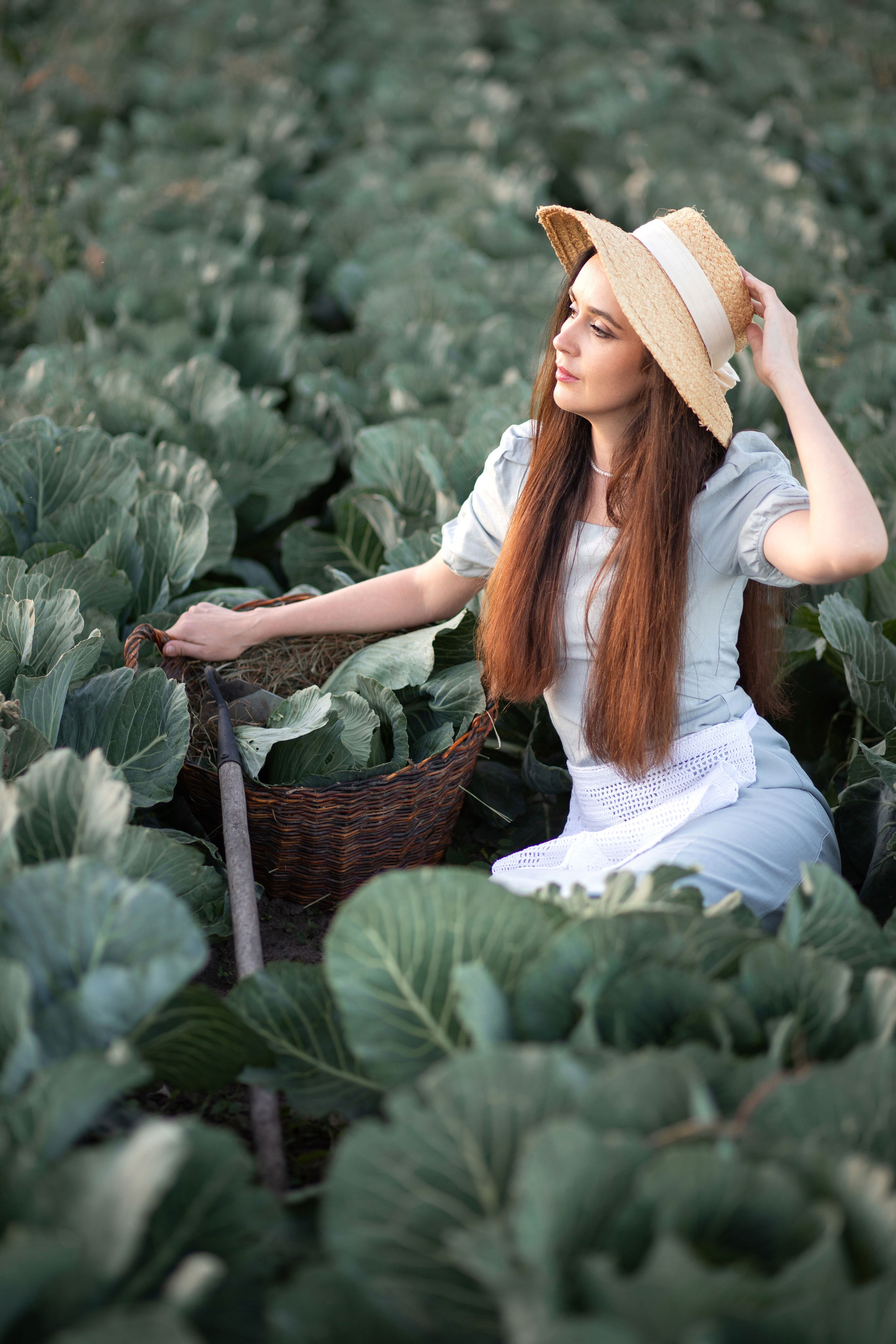 Фотозйомка в капусті з Танею. Сімейний та дитячий фотограф Київ, Ірпінь, Буча — Галина Пивоварова