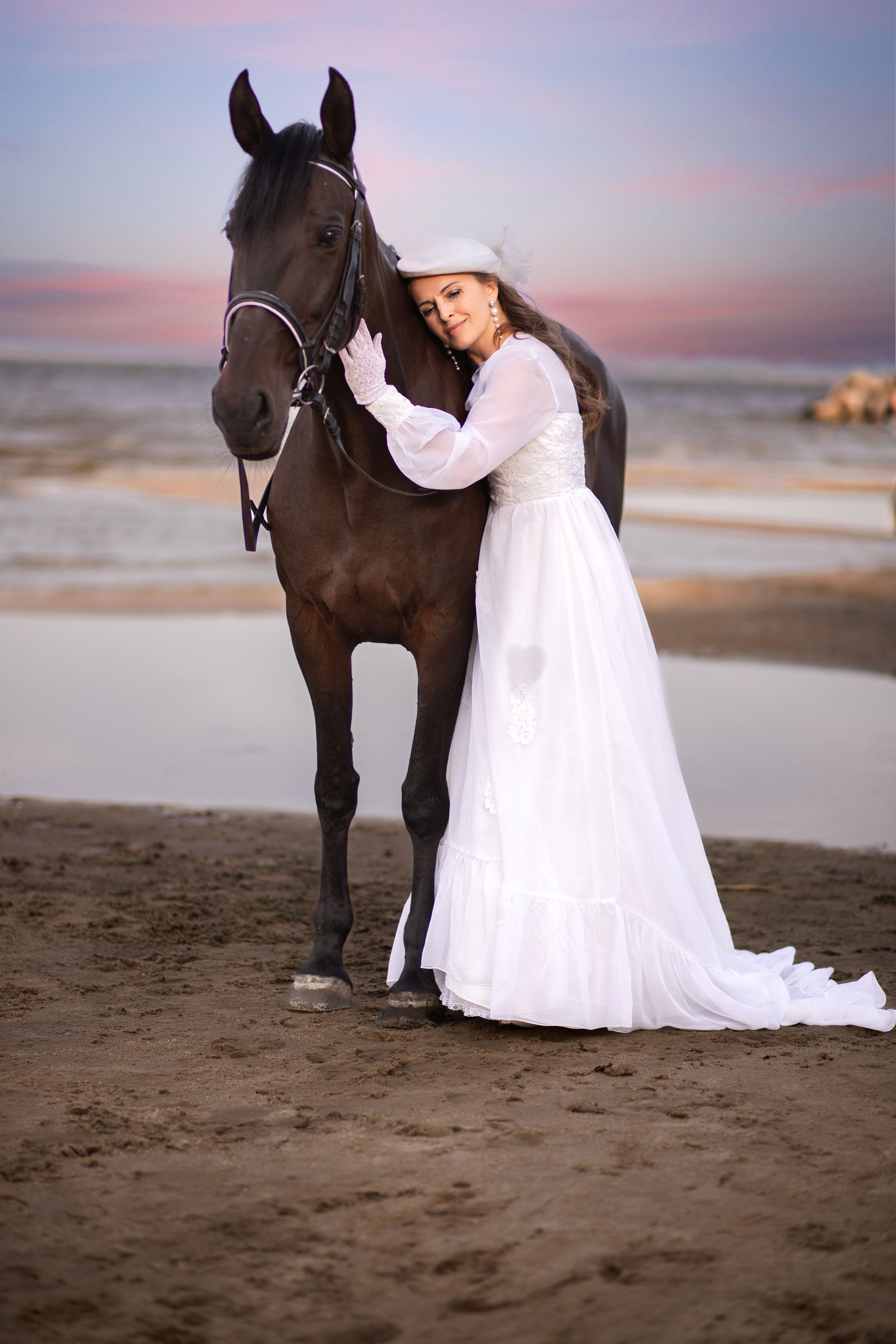 Фотосесія з кіньми на березі моря. Сімейний та дитячий фотограф Київ, Ірпінь, Буча — Галина Пивоварова
