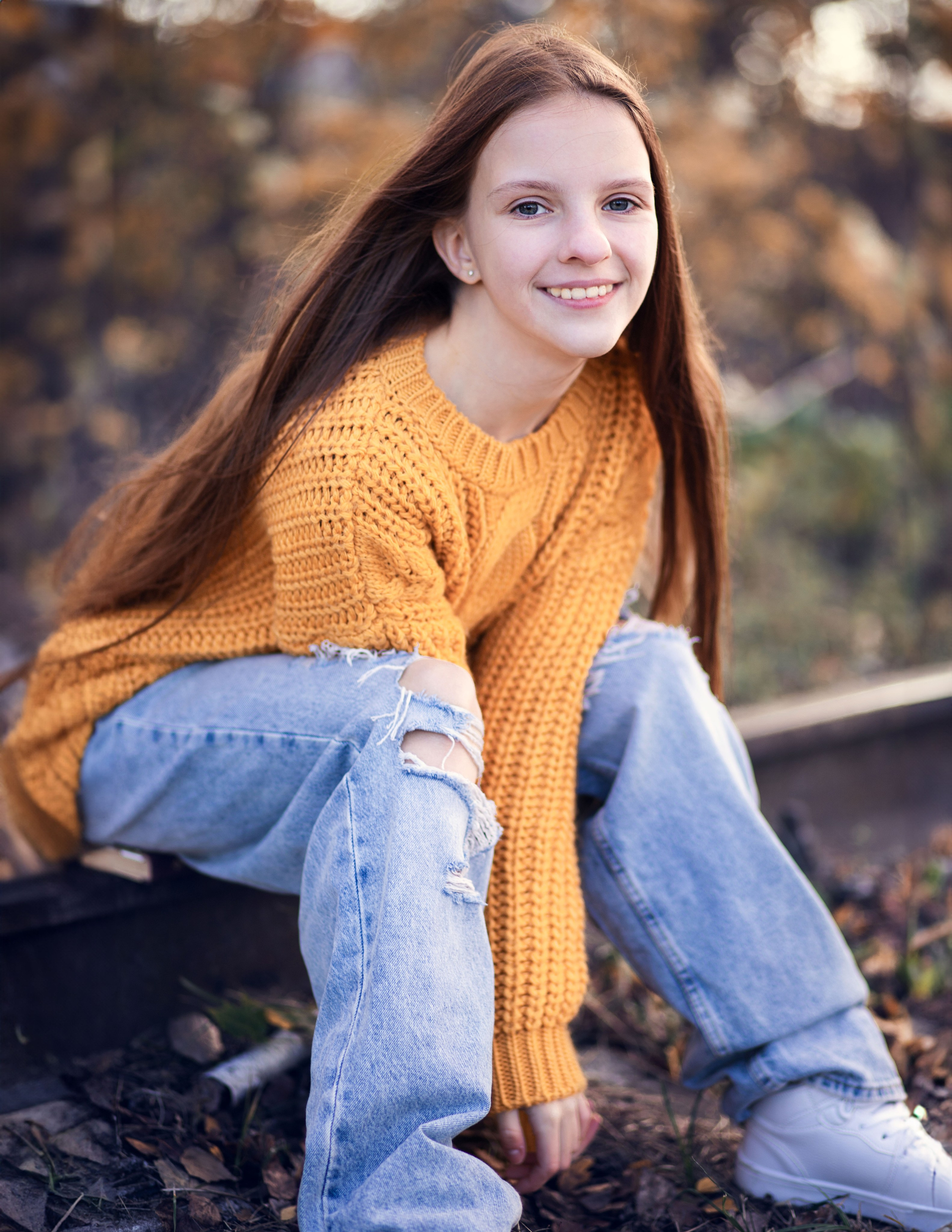 Теплий листопад з Юлею. Сімейний та дитячий фотограф Київ, Ірпінь, Буча — Галина Пивоварова