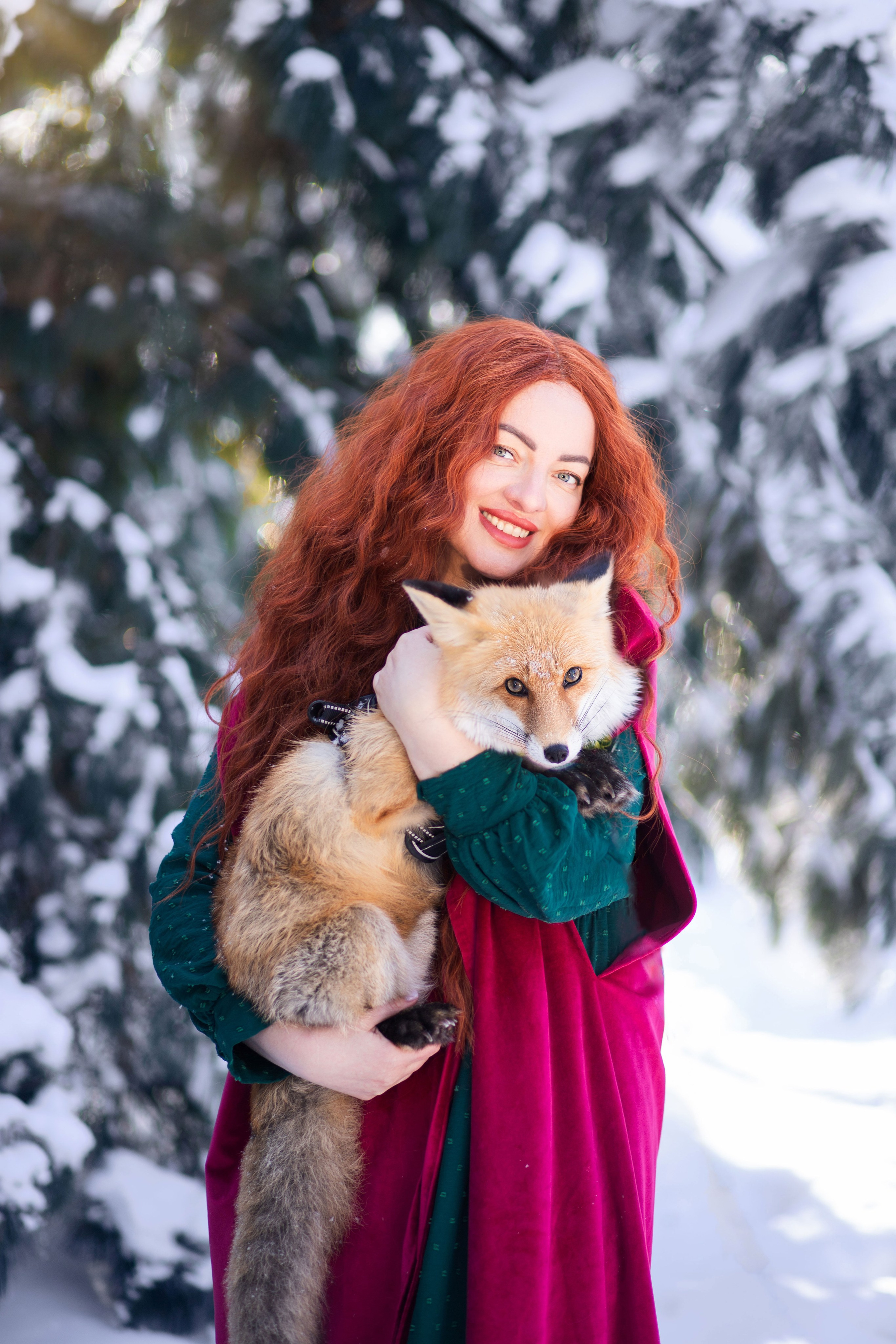 Фотозйомка в зимовому лісі з Яною. Сімейний та дитячий фотограф Київ, Ірпінь, Буча — Галина Пивоварова