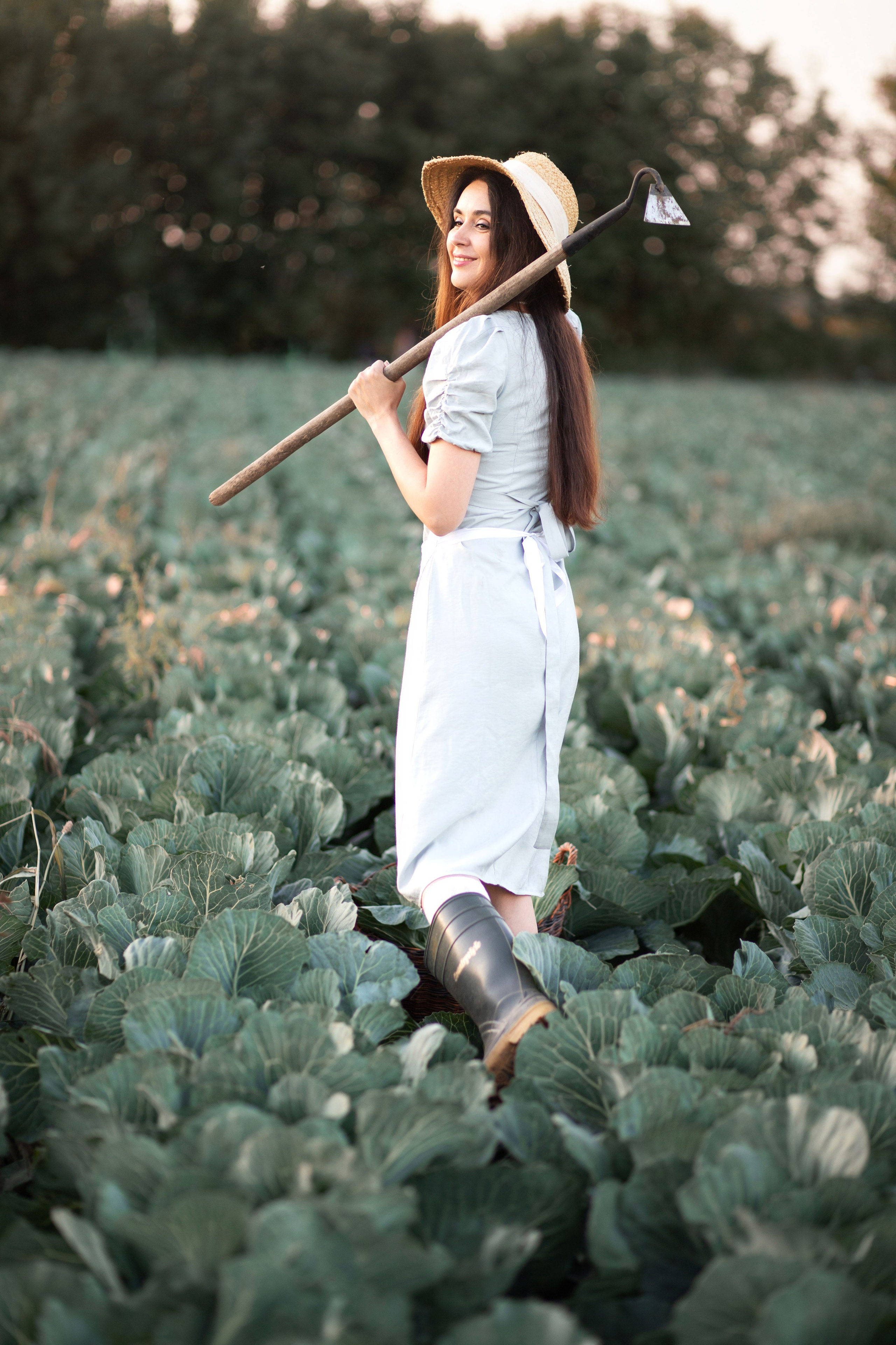 Фотозйомка в капусті з Танею. Сімейний та дитячий фотограф Київ, Ірпінь, Буча — Галина Пивоварова