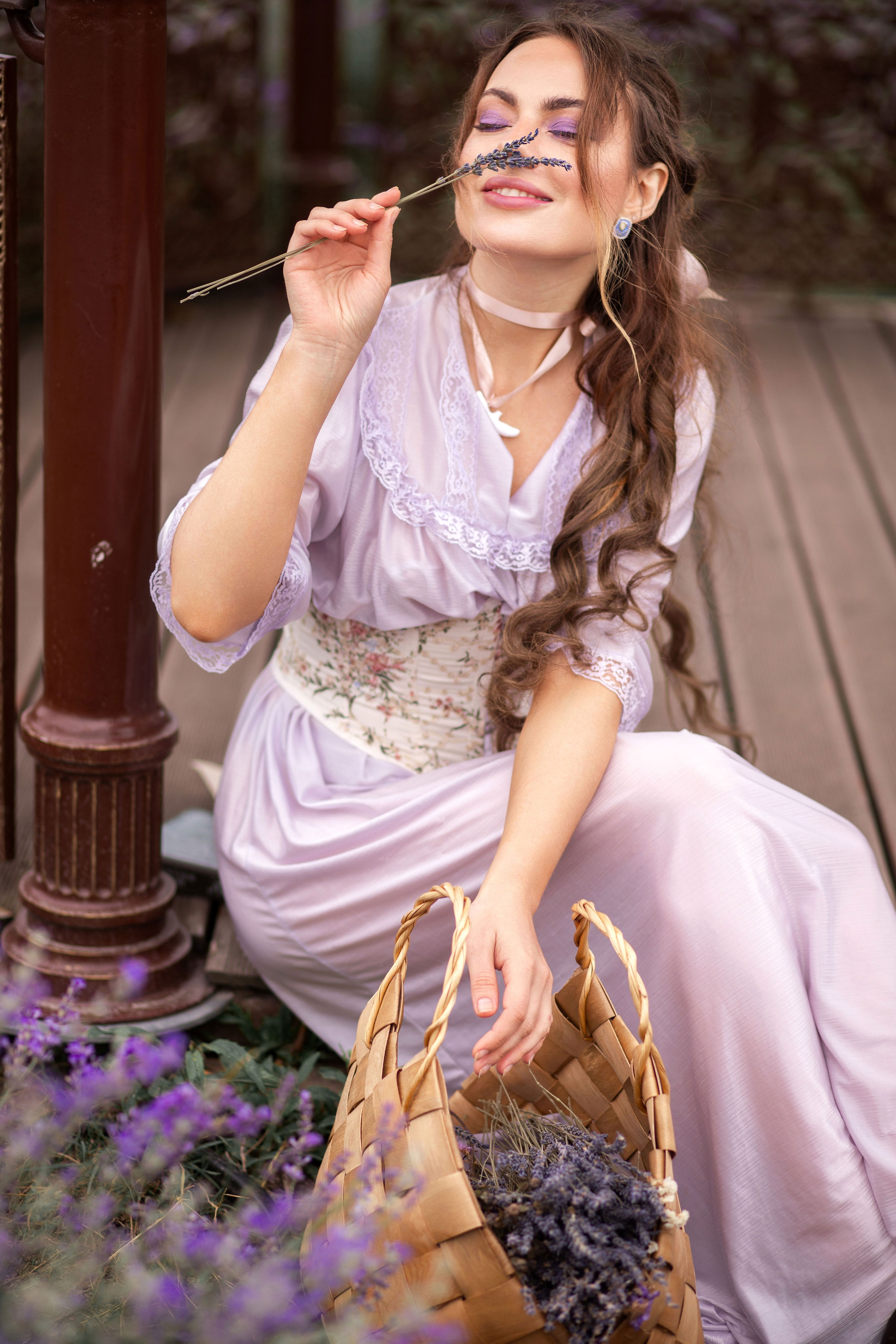 Лавандовий вечір з Олесею. Сімейний та дитячий фотограф Київ, Ірпінь, Буча — Галина Пивоварова