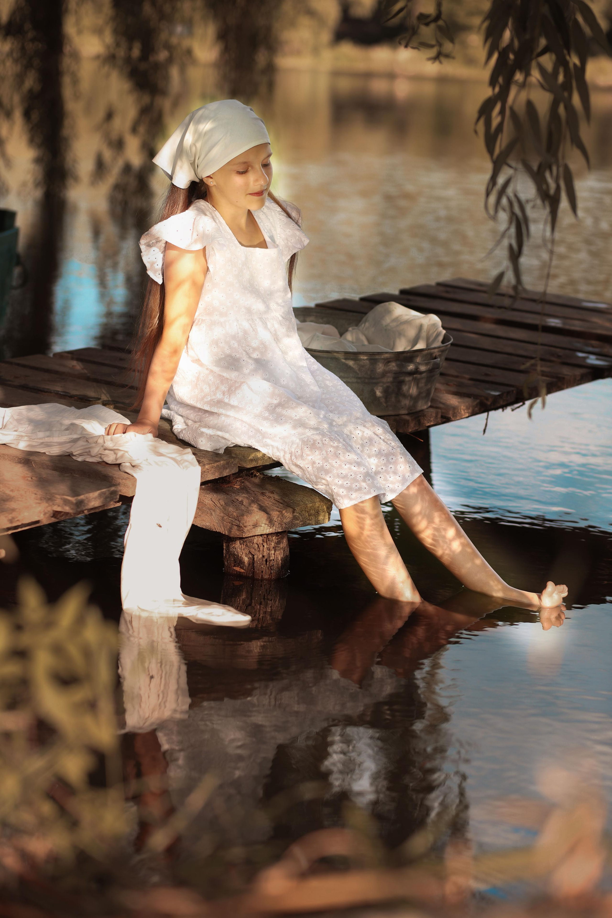 Фотосесія «Прання на озері». Сімейний та дитячий фотограф Київ, Ірпінь, Буча — Галина Пивоварова