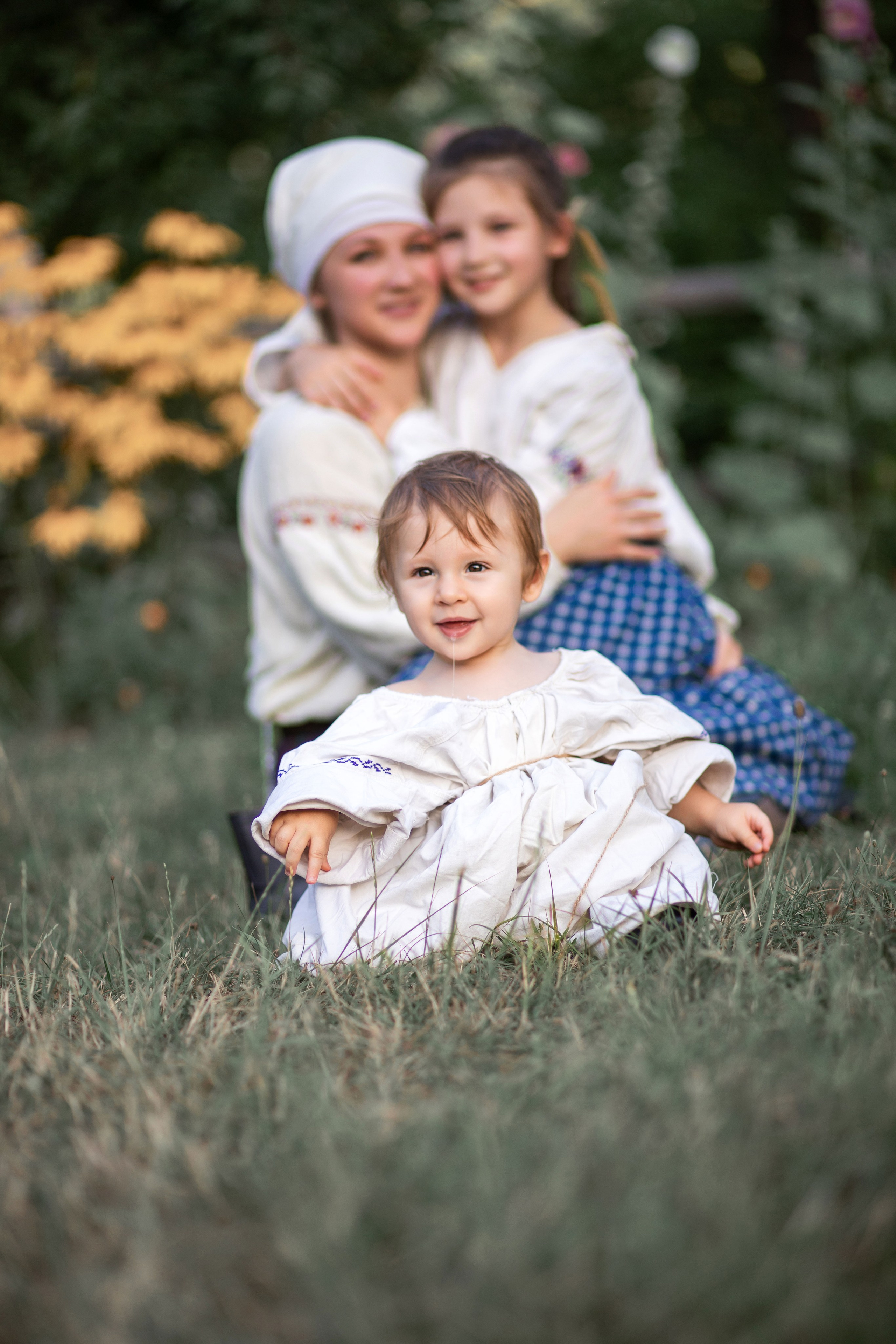 Сімейна фотосесія Надії з малечею в національному стилі. Сімейний та дитячий фотограф Київ, Ірпінь, Буча — Галина Пивоварова