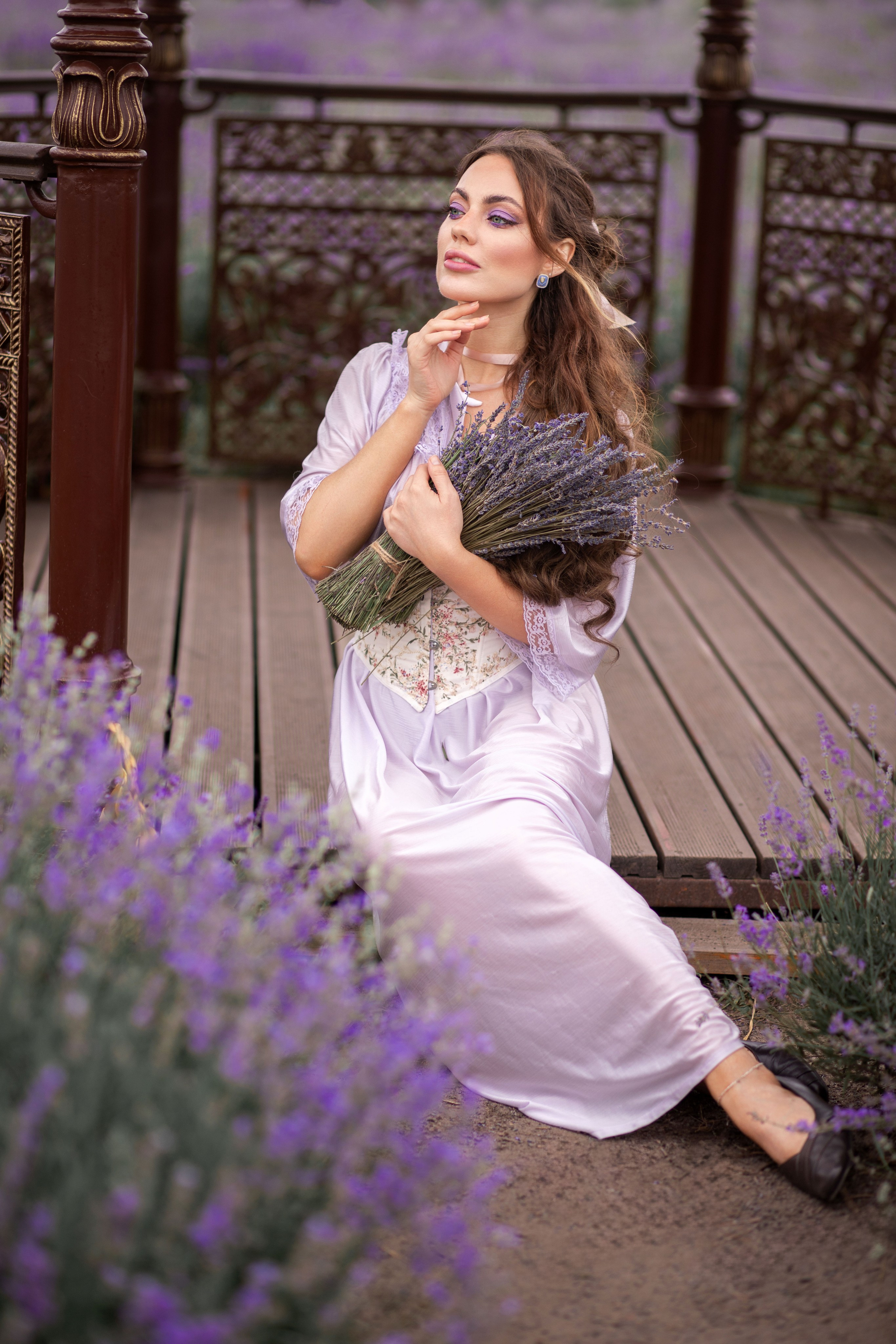Лавандовий вечір з Олесею. Сімейний та дитячий фотограф Київ, Ірпінь, Буча — Галина Пивоварова