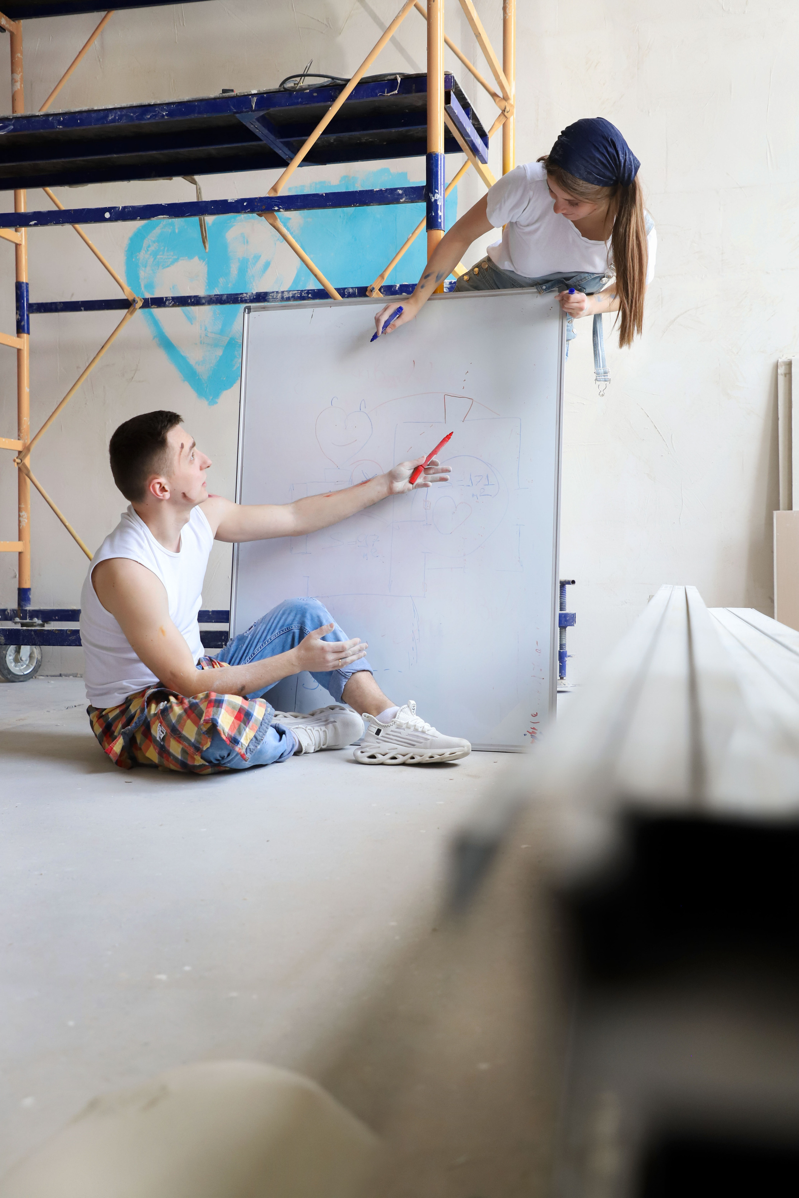 Фотосесія Lovestory Діани та Михайла в процесі ремонту. Сімейний та дитячий фотограф Київ, Ірпінь, Буча — Галина Пивоварова