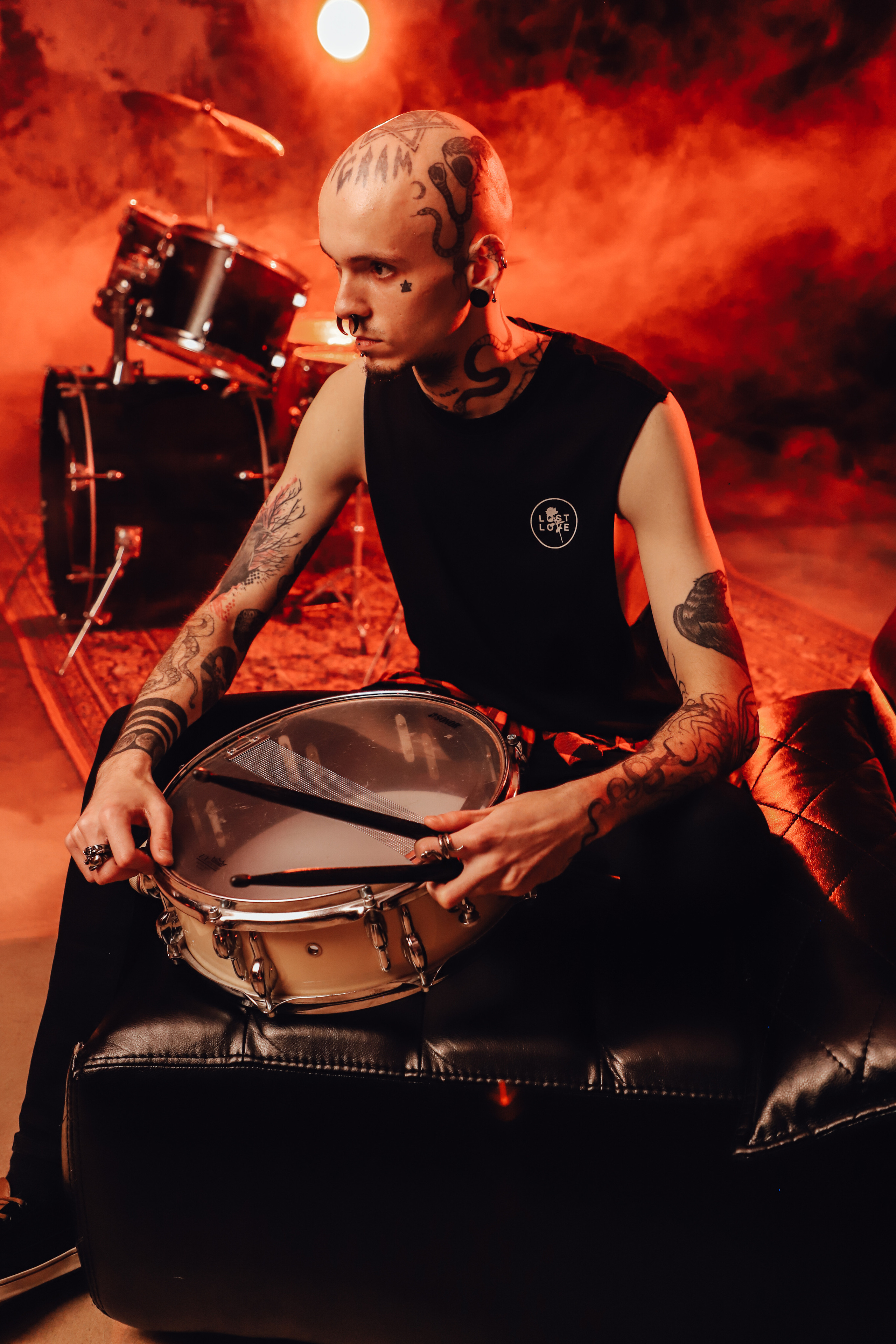 Фотосесія з барабанами «І музика може стати зброєю». Сімейний та дитячий фотограф Київ, Ірпінь, Буча — Галина Пивоварова