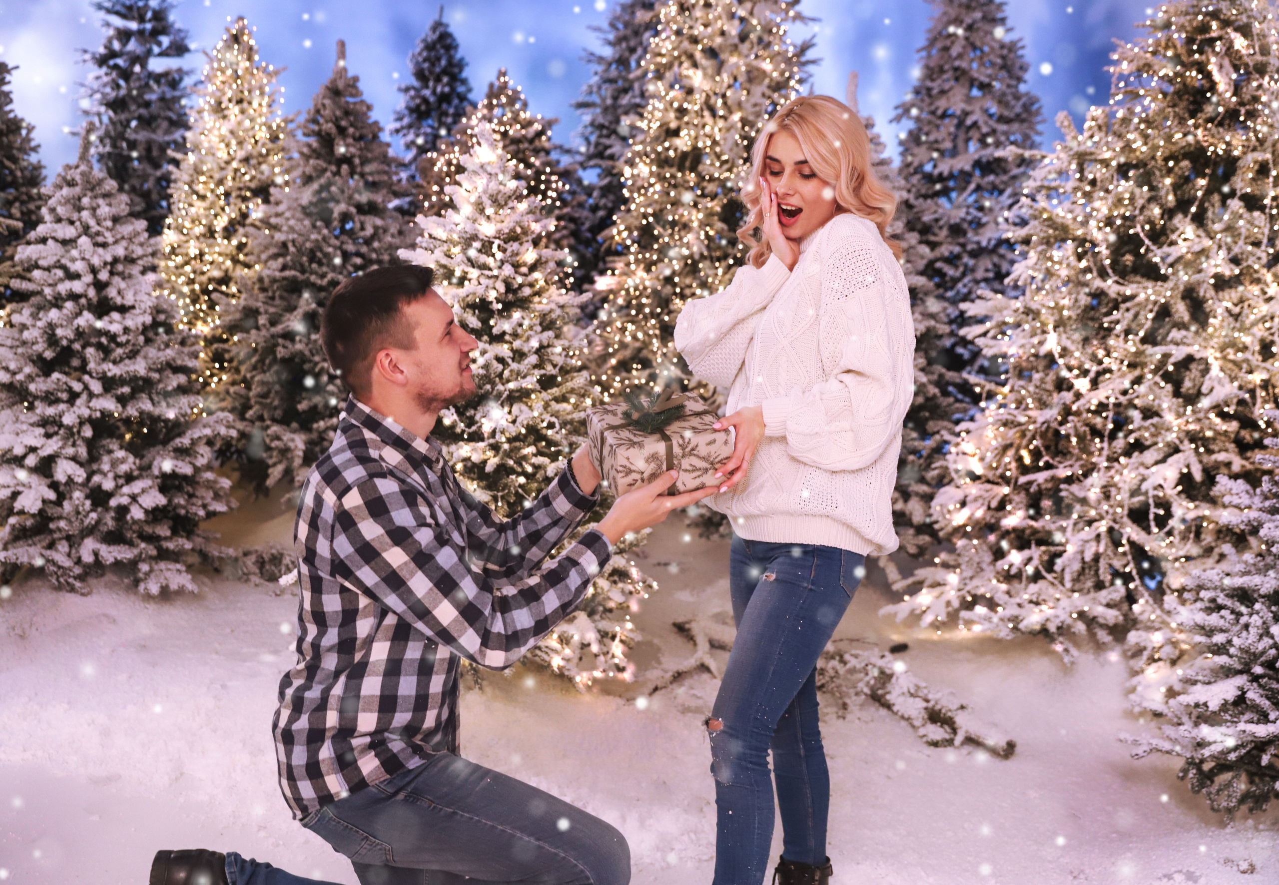 Семейная фотосессия в заснеженном лесу. Сімейний та дитячий фотограф Київ, Ірпінь, Буча — Галина Пивоварова