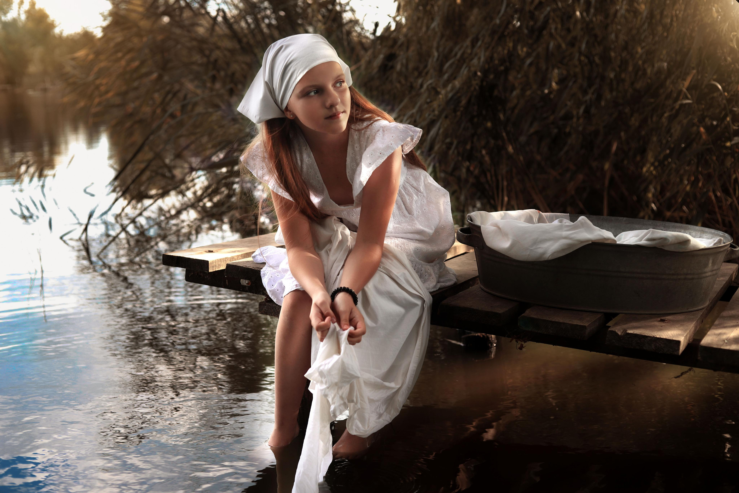 Фотосесія «Прання на озері». Сімейний та дитячий фотограф Київ, Ірпінь, Буча — Галина Пивоварова