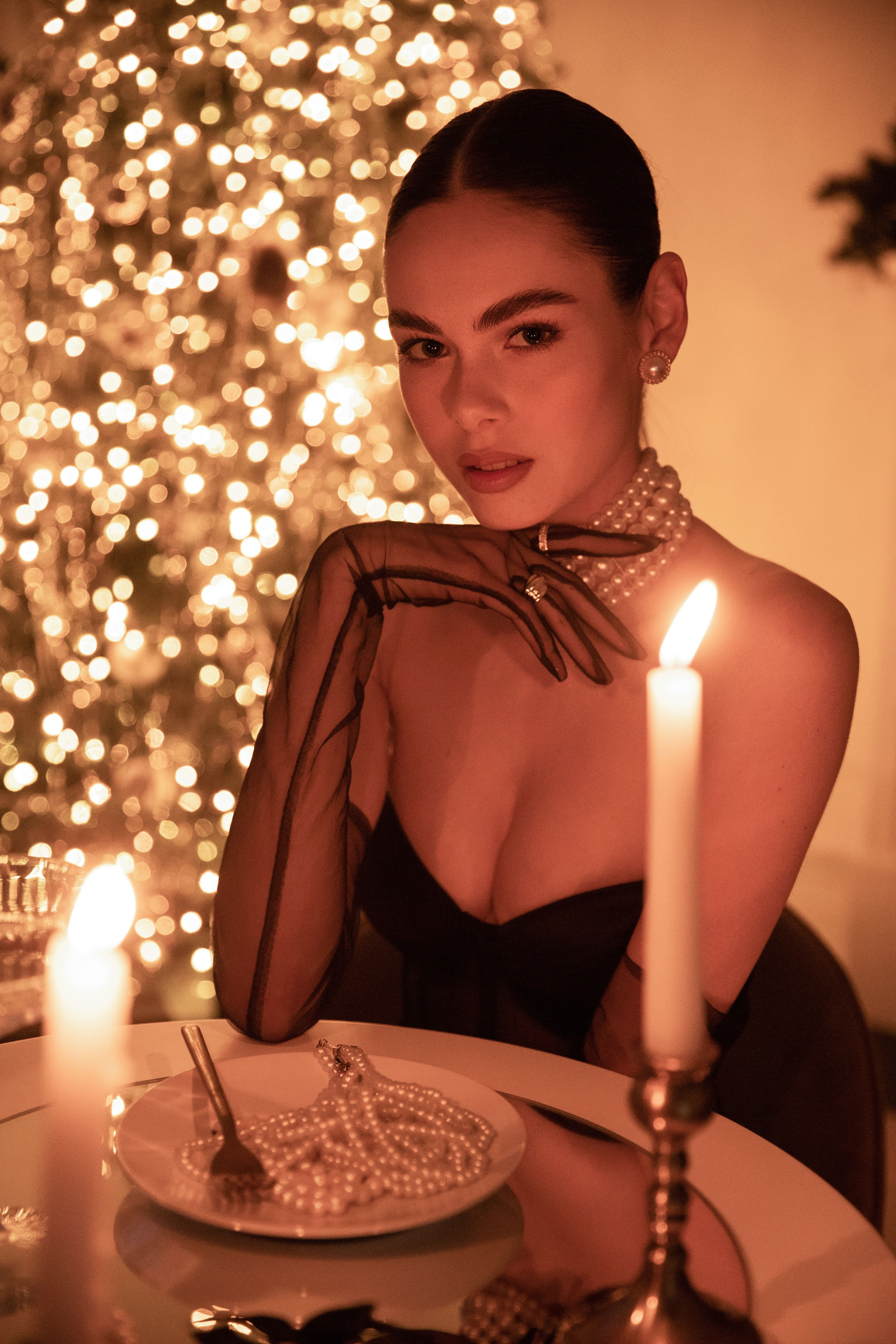 Новорічна жіноча зйомка Elegance. Сімейний та дитячий фотограф Київ, Ірпінь, Буча — Галина Пивоварова