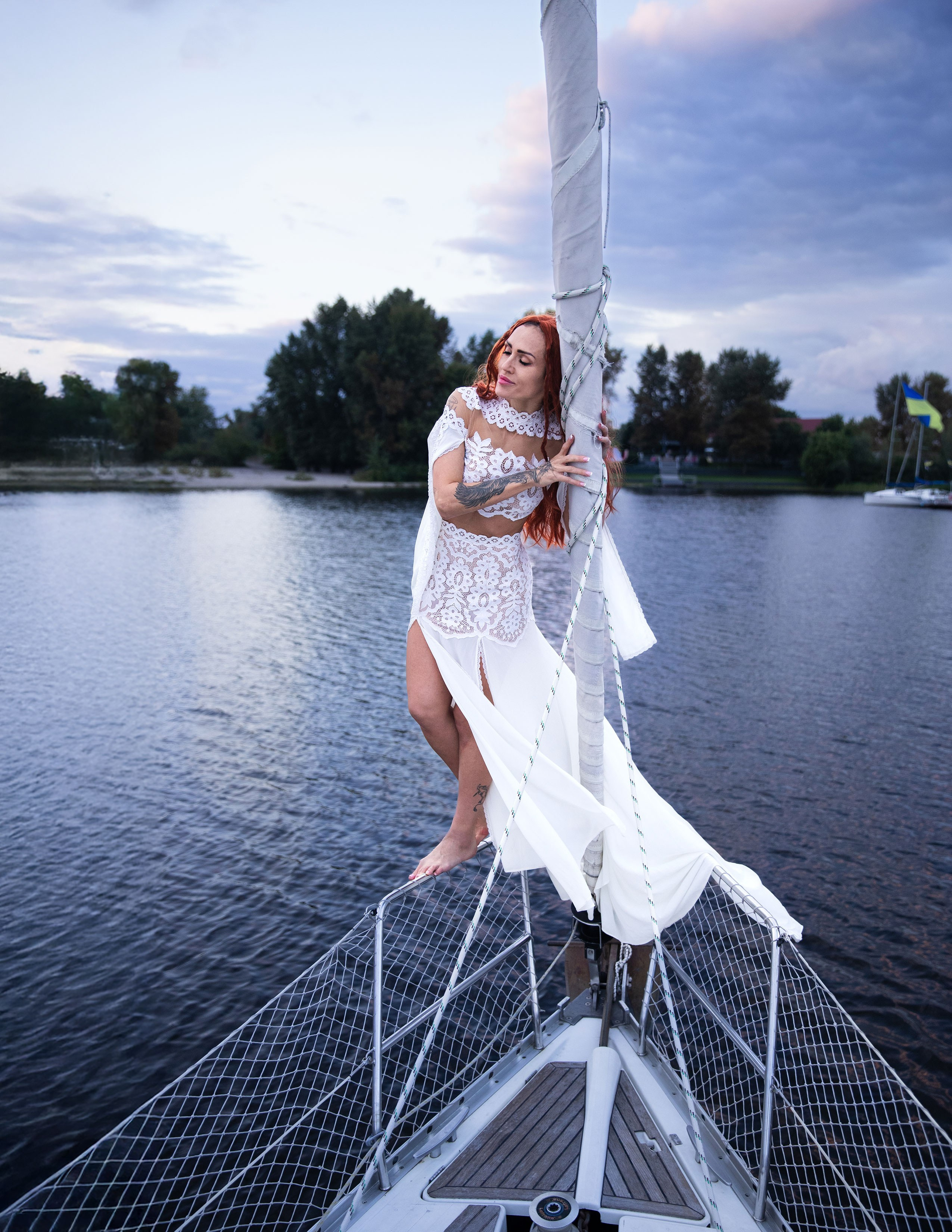 Фотопрогулянка яхтою з Ксенією. Сімейний та дитячий фотограф Київ, Ірпінь, Буча — Галина Пивоварова