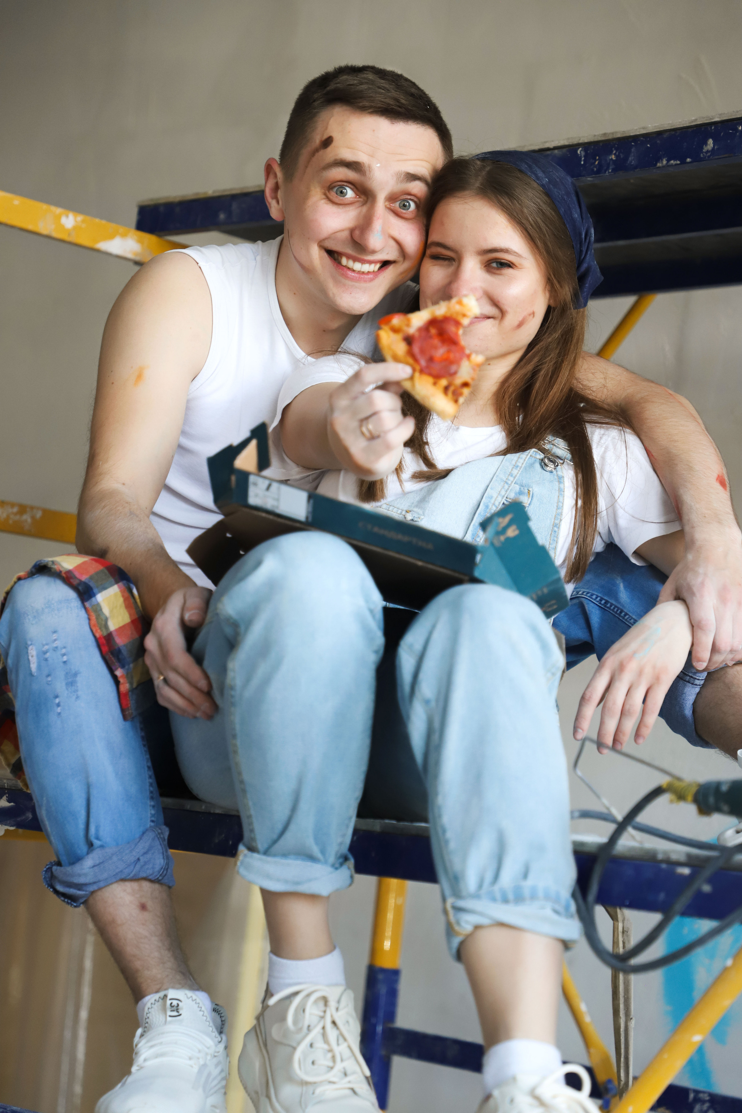 Фотосесія Lovestory Діани та Михайла в процесі ремонту. Сімейний та дитячий фотограф Київ, Ірпінь, Буча — Галина Пивоварова