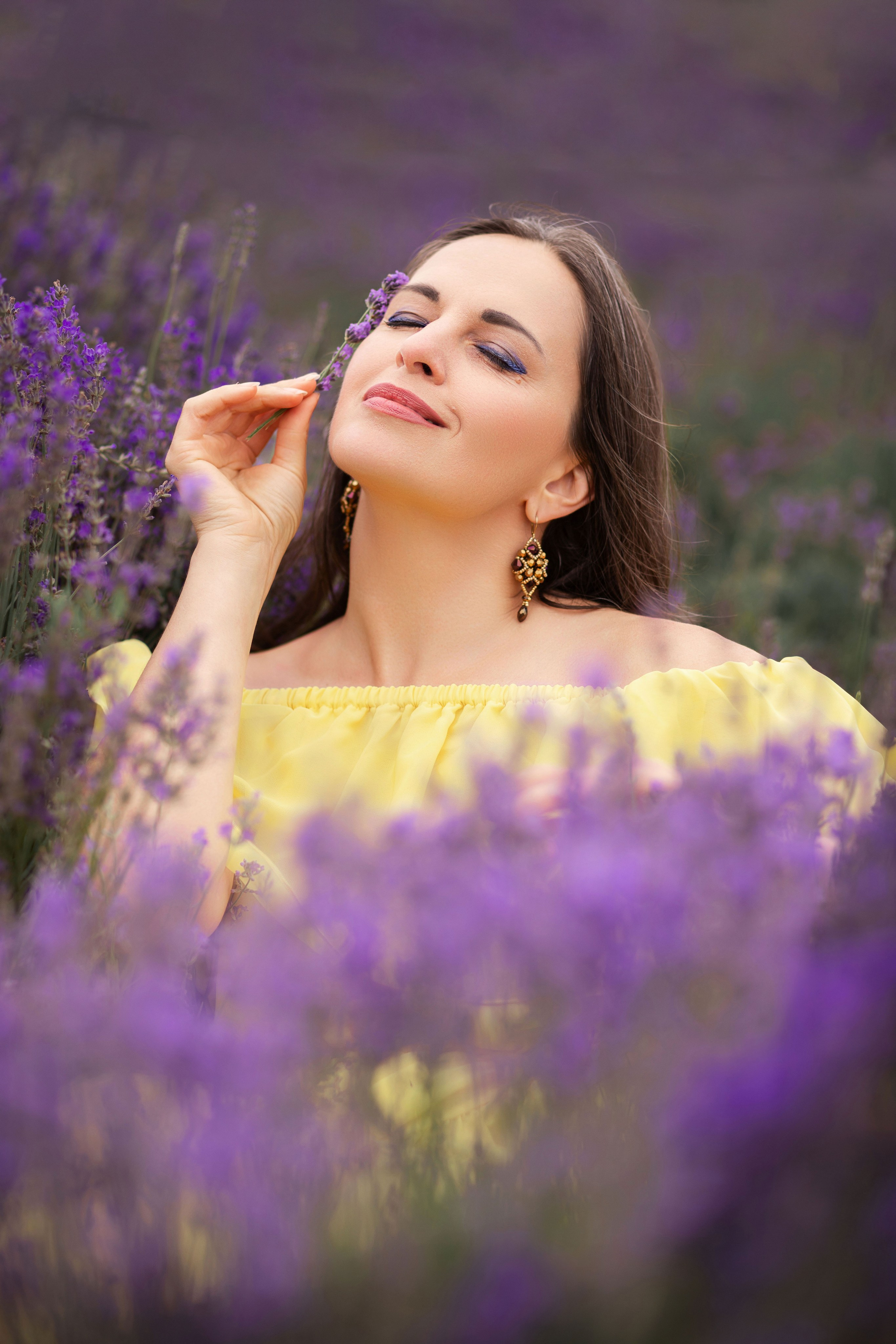 Жіноча фотозйомка в лаванді «Місцевий Прованс». Сімейний та дитячий фотограф Київ, Ірпінь, Буча — Галина Пивоварова